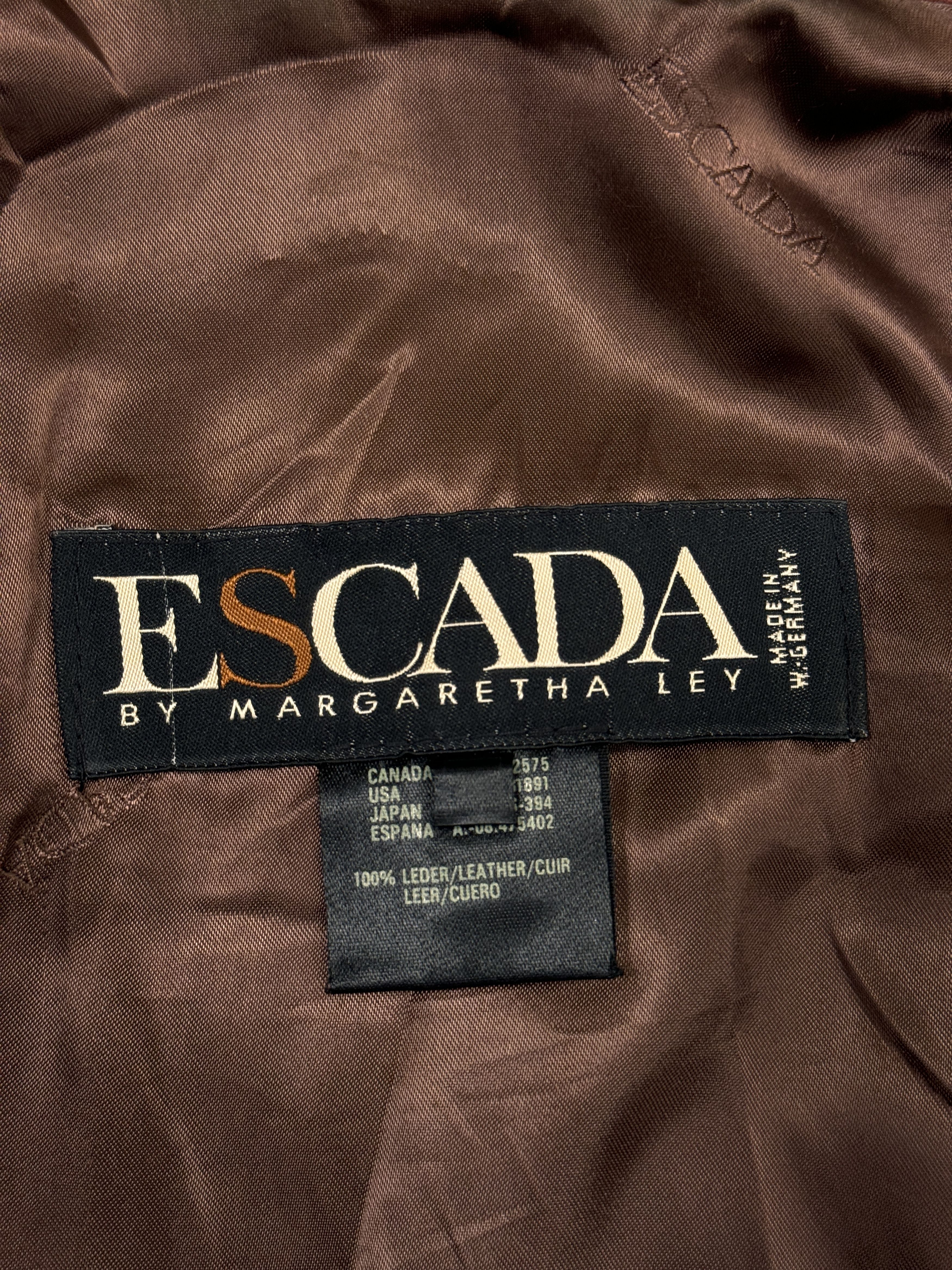 Escada Escada Lambskin Jacket & Gold Studs Snap-Front Size M / US 6-8 / IT 42-44 - 12 Thumbnail
