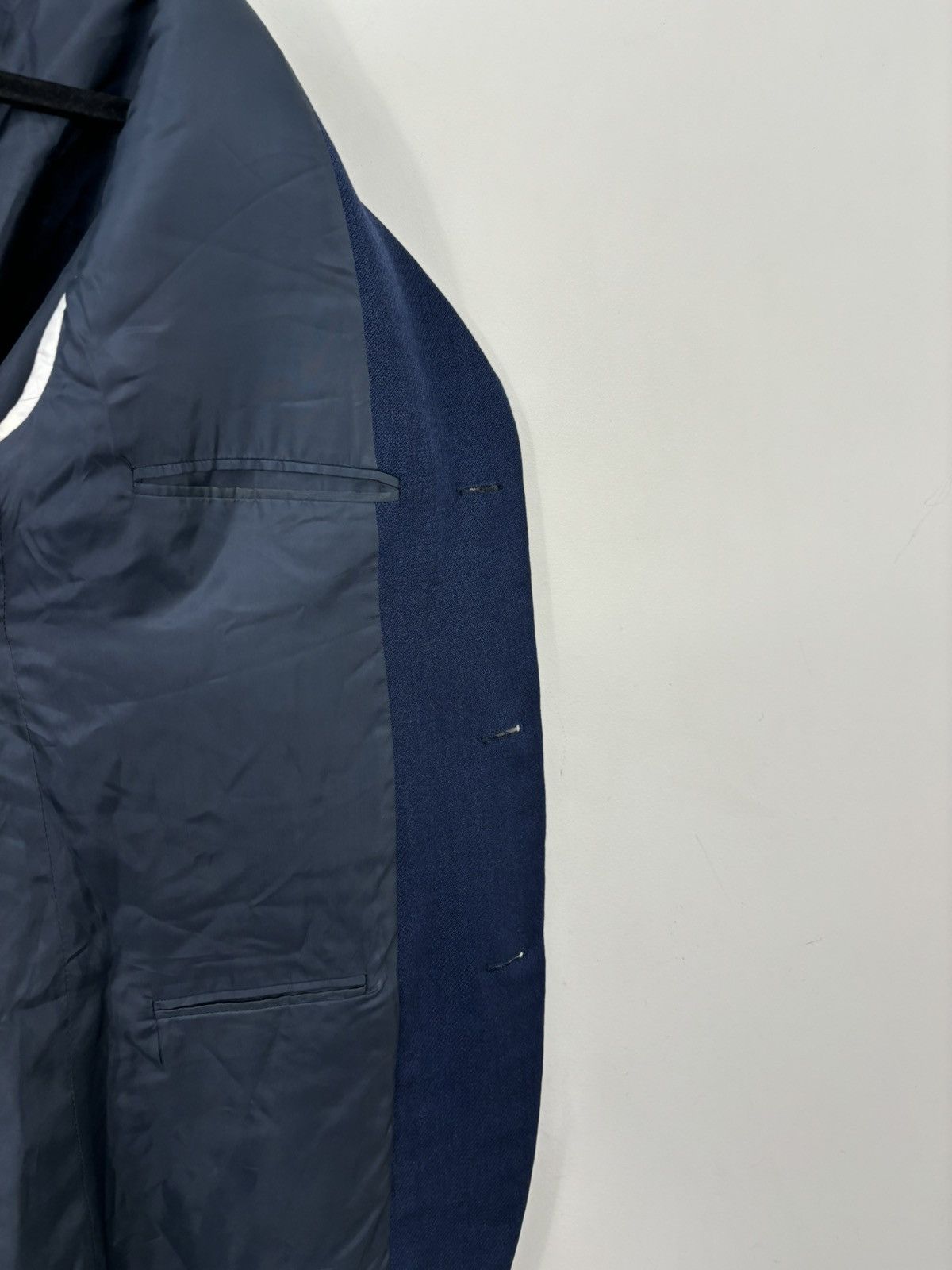 Ermenegildo Zegna Ermenegildo Zegna Soft Blue 3-Buttons Wool Blazer Jacket Size 44R - 15 Thumbnail