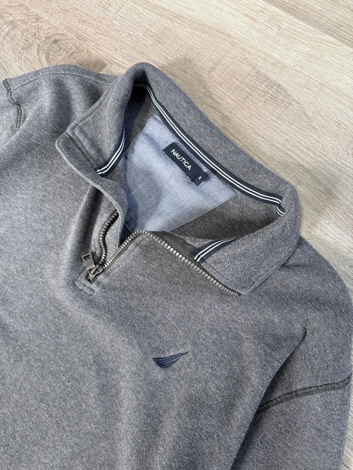 Nautica × Vintage Vintage Nautica long sleeve shirt - Men’s Pullover Sweater Size US XL / EU 56 / 4 - 2 Thumbnail