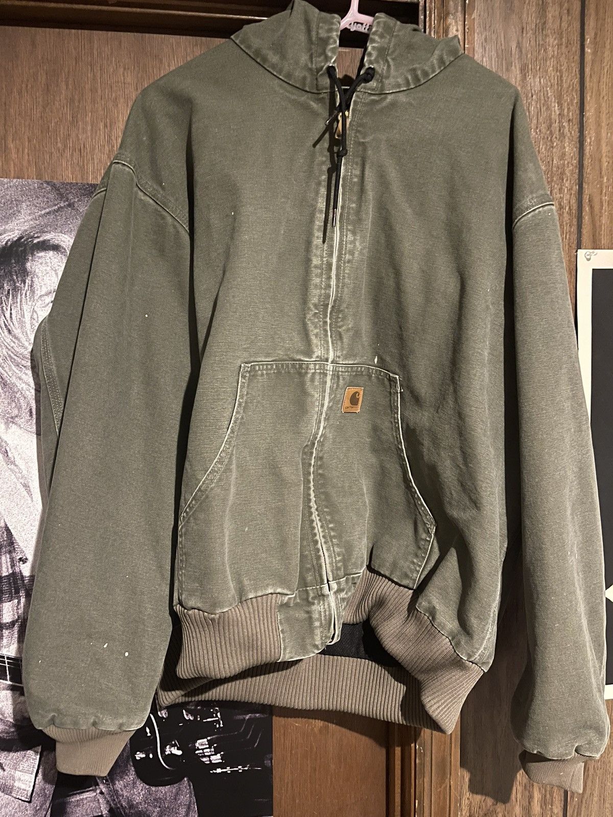 image of Carhartt x Vintage Carthartt Canvas Jacket in Green, Men's (Size 2XL)