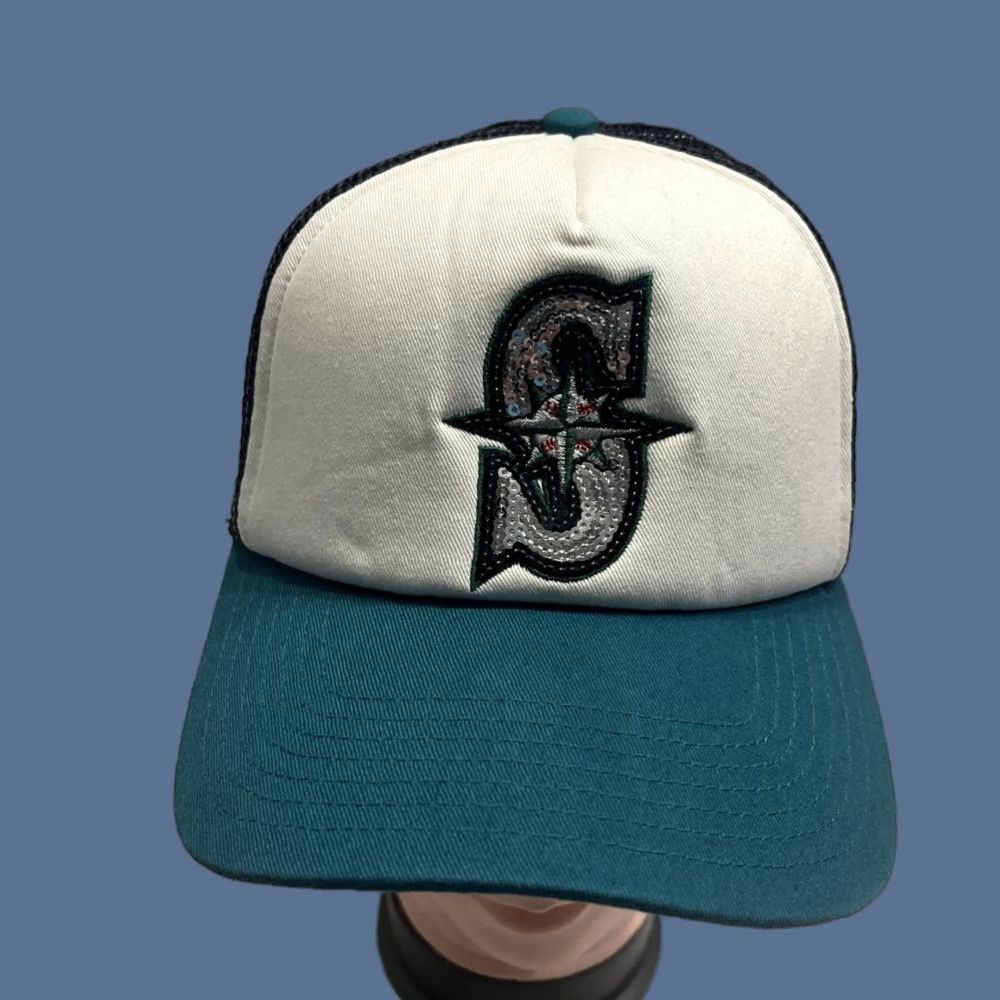 47 47 Seattle Mariners Baseball Cap Womens One Size Adjustable Sequined Logo Size ONE SIZE - 1 Thumbnail