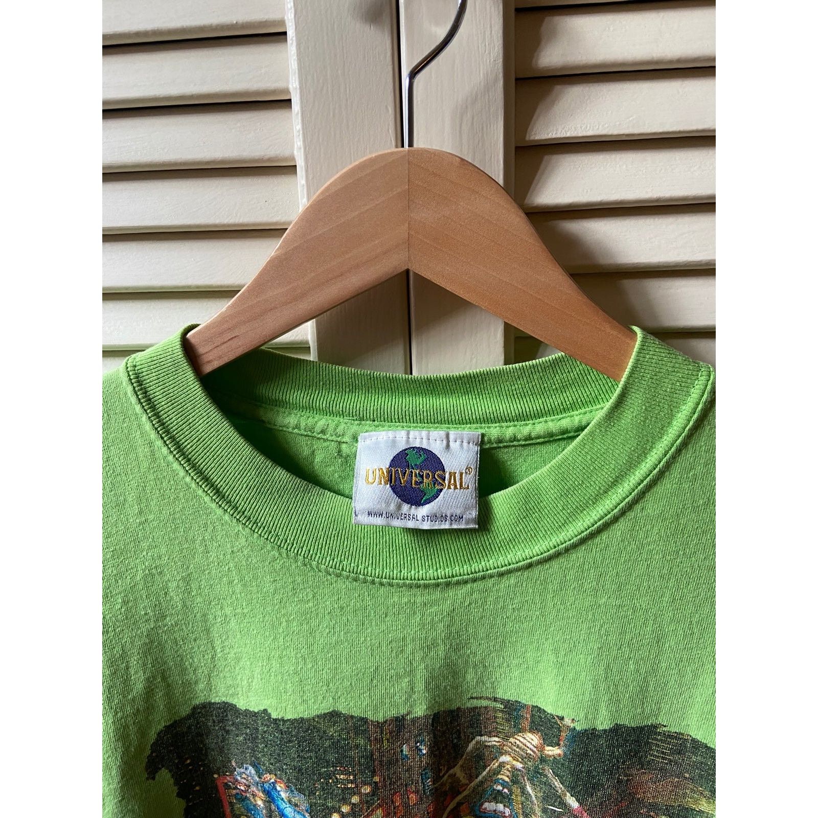 Universal Studios × Vintage Vintage Universal Studios Men in Black MIB Alien Green Shirt Size US XL / EU 56 / 4 - 3 Thumbnail