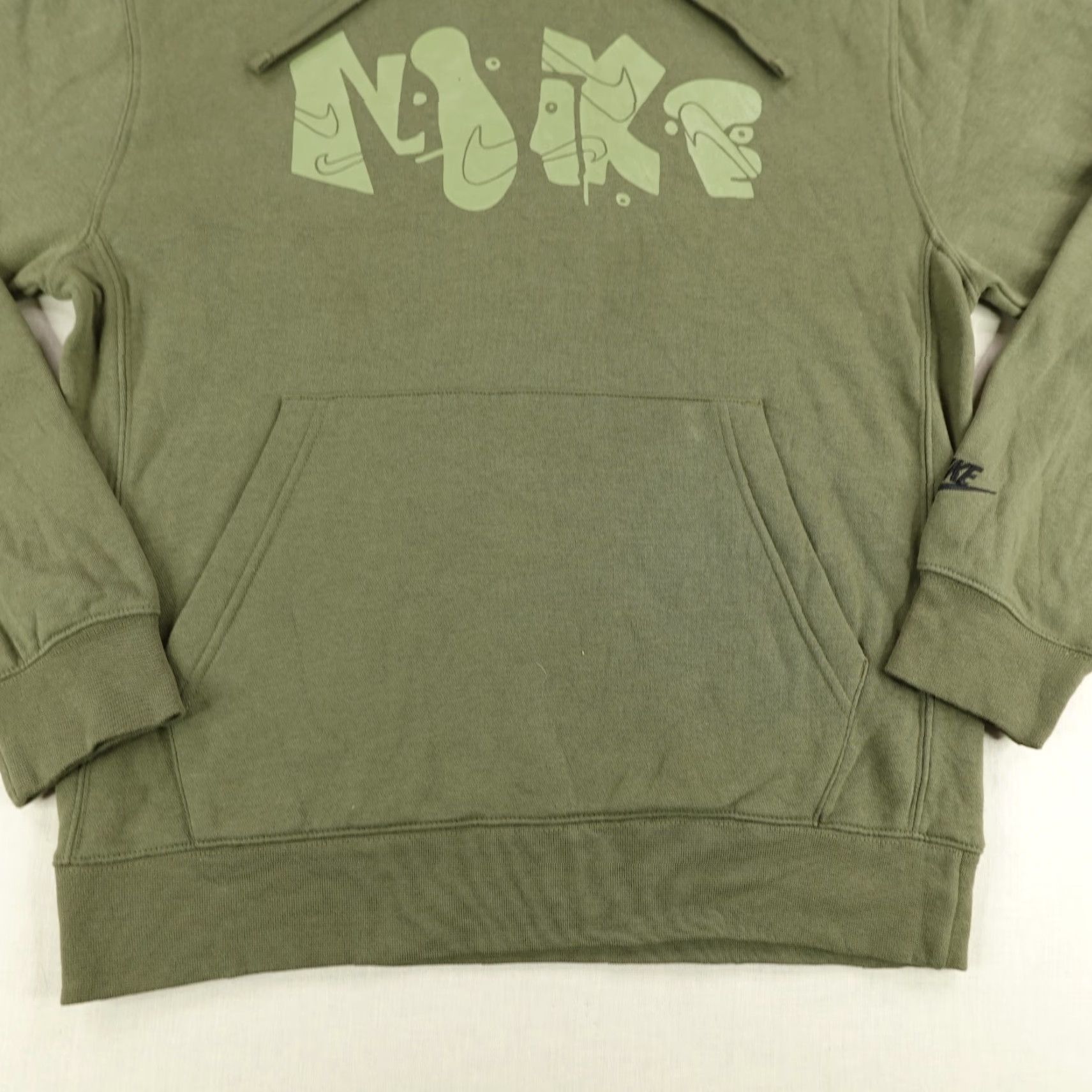 Nike Nike Hoodie Mens Small Green Graphic Club Fleece Pullover Sweatshirt Sweater Gym Size US S / EU 44-46 / 1 - 4 Thumbnail