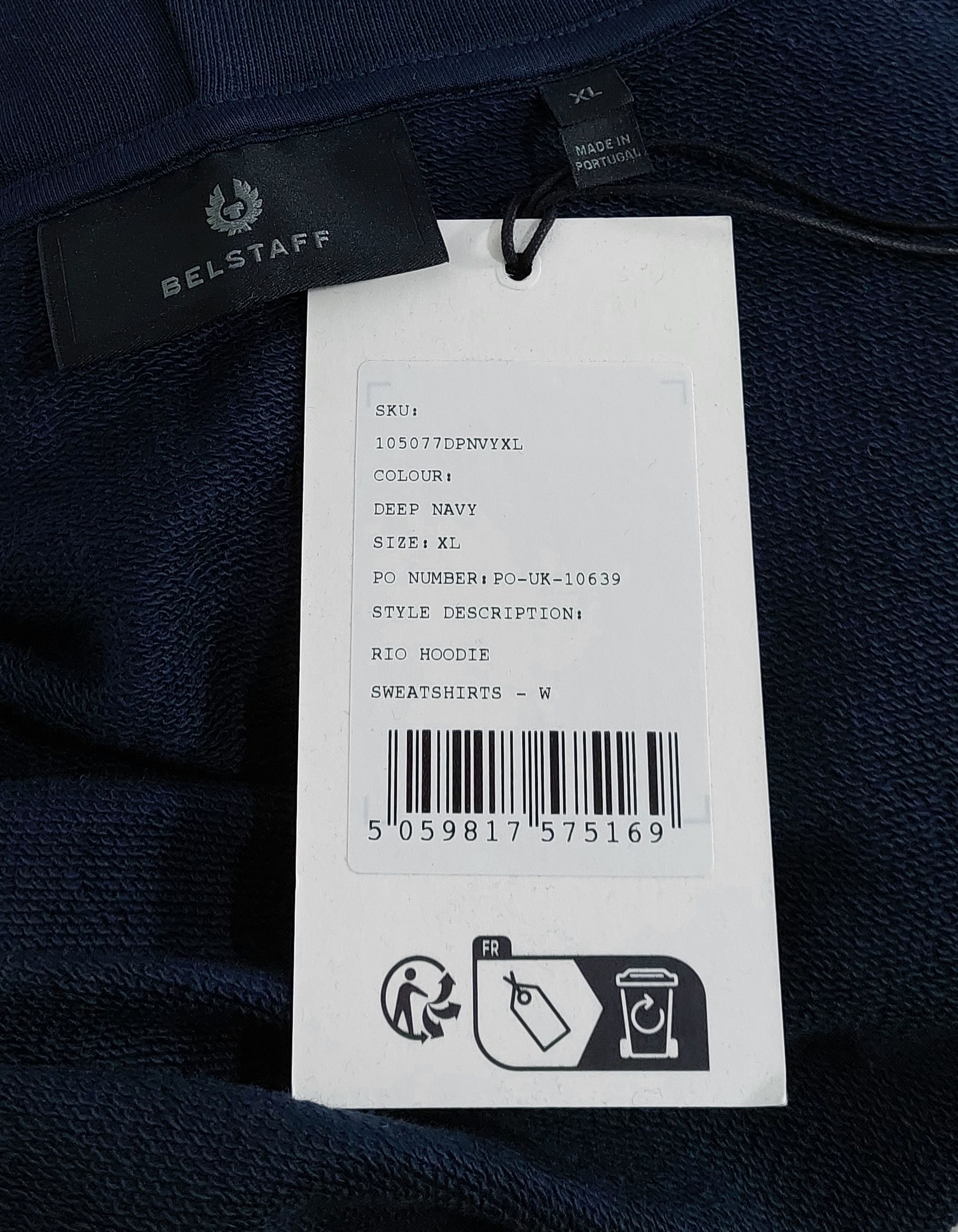 Belstaff rio hoodie - navy blue XL Size XL / US 12-14 / IT 48-50 - 3 Thumbnail