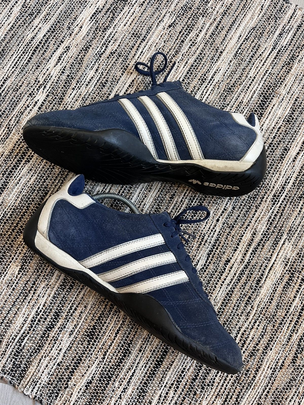 Adidas × Vintage Vintage Adidas tuscany GoodYear Sneakers F1 Moto Racing Navy Size US 7 / EU 40 - 8 Thumbnail
