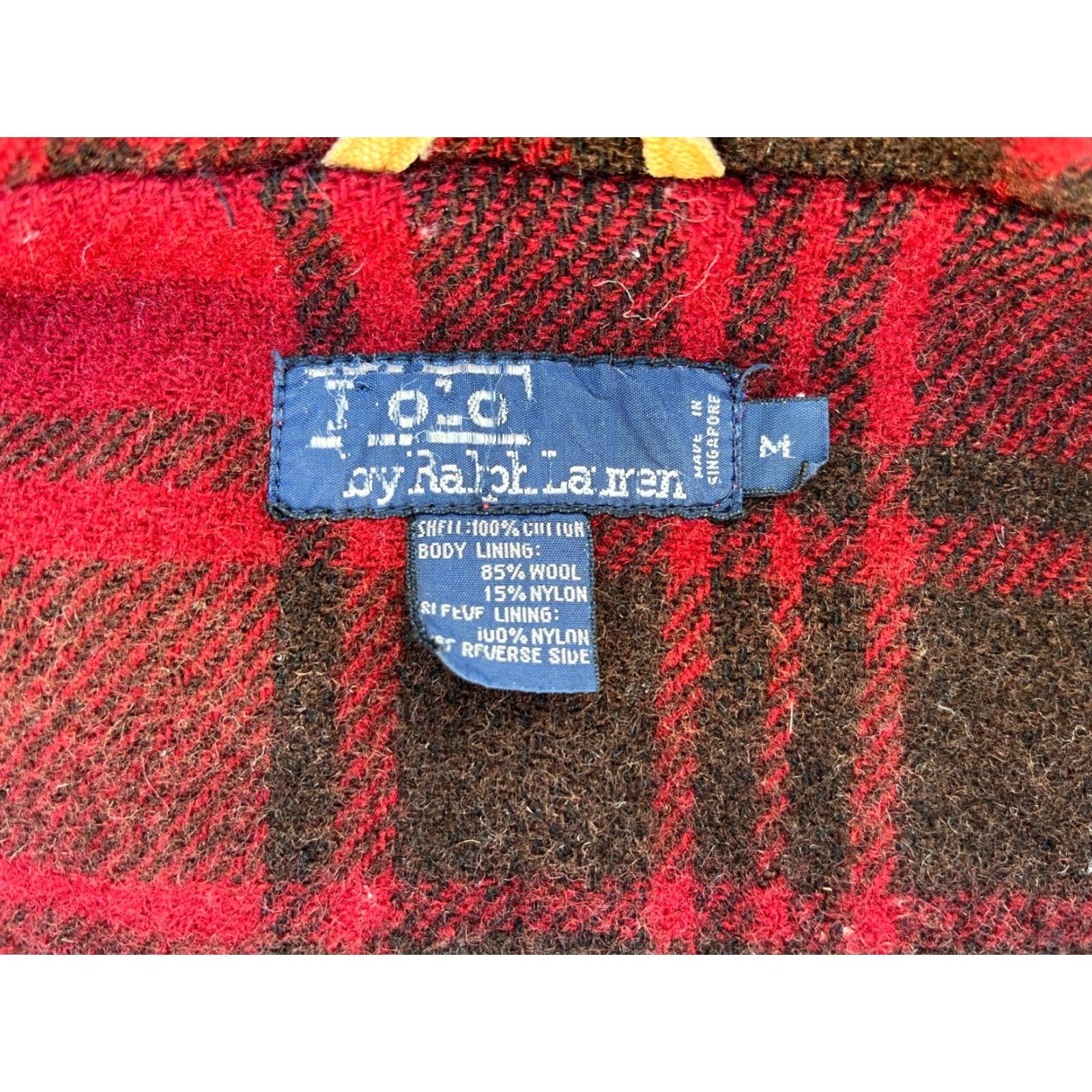 Polo Ralph Lauren Polo Ralph Lauren Coat Barn Chore Jacket Hooded Mens 90s Canvas Tan Wool Blend Lined Size M Vintage Size US M / EU 48-50 / 2 - 4 Thumbnail