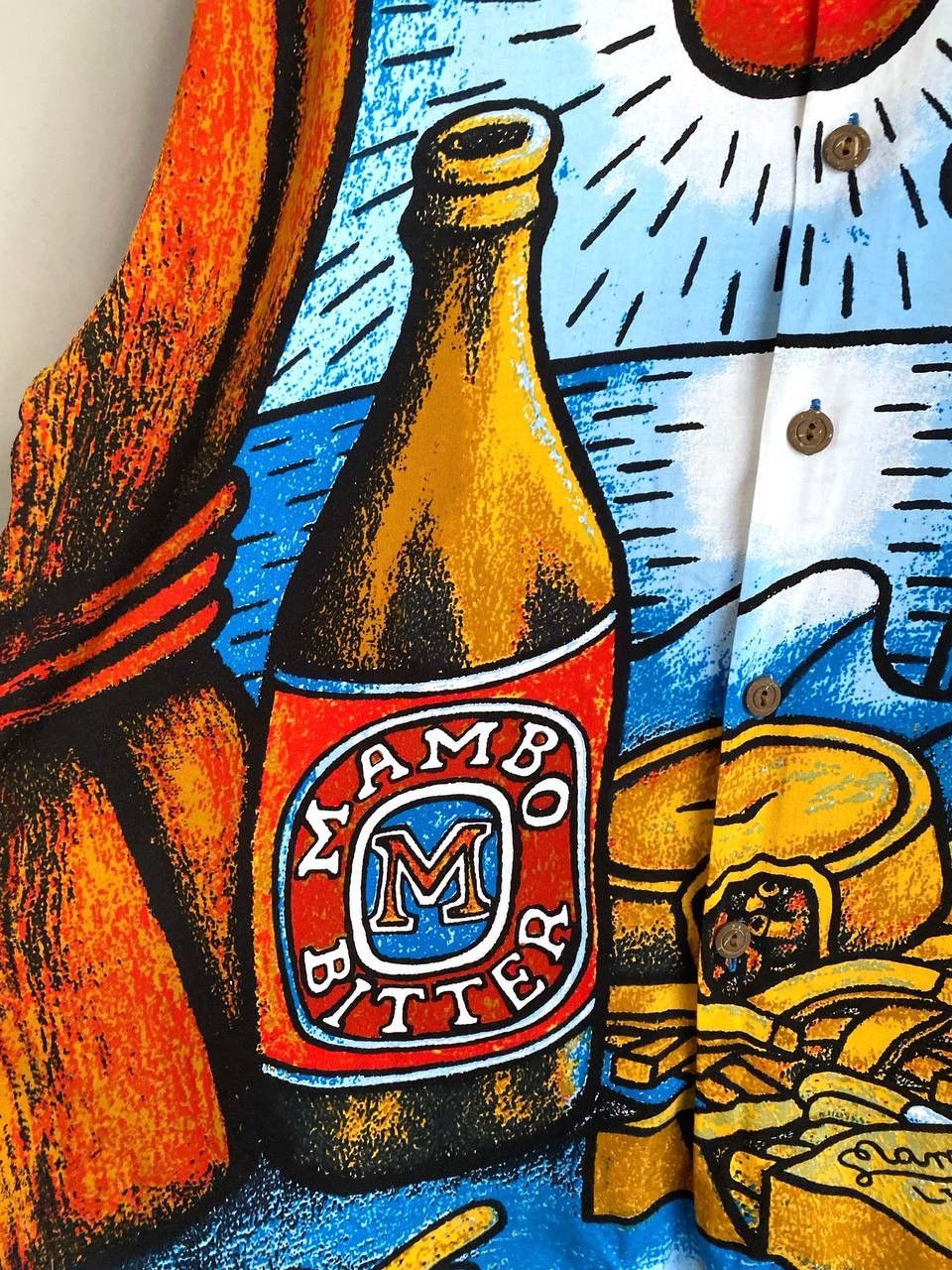 Mambo Vintage Mambo Loud Shirt 90s Reg Mombasa Mambo Bitter, L-XL Size US L / EU 52-54 / 3 - 7 Thumbnail