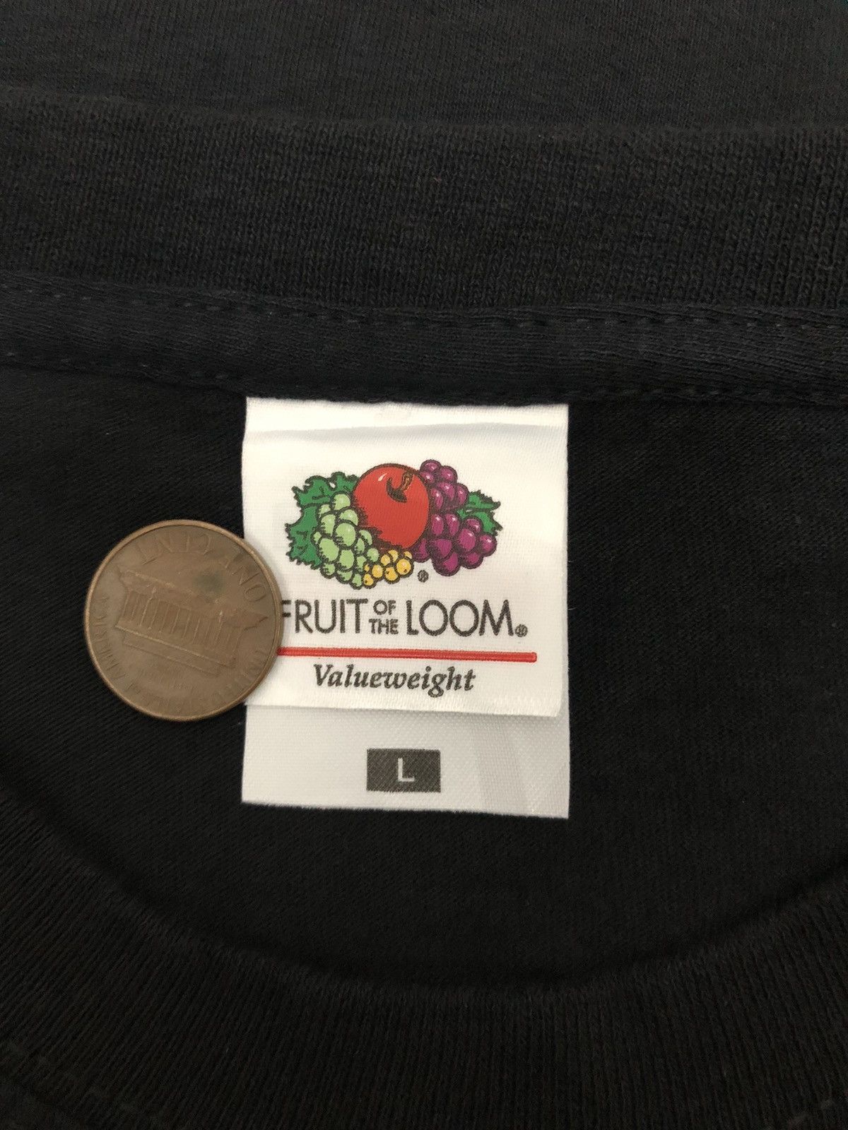 Fruit Of The Loom VINTAGE EON RAVE SKULL GRAPHICAL LOGO TEE Size US L / EU 52-54 / 3 - 9 Thumbnail
