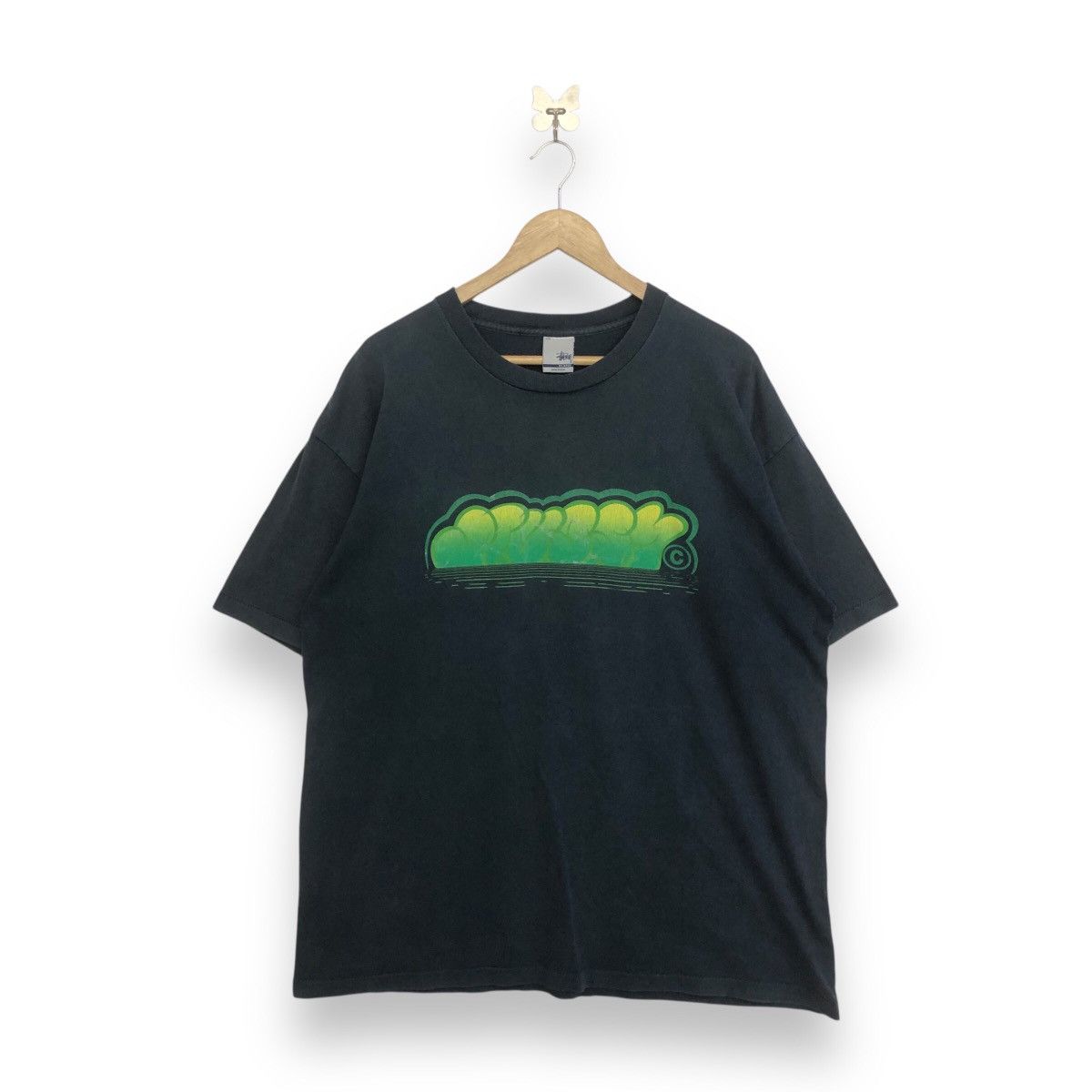 Stussy VINTAGE STUSSY SPELLOUT GRAFITY TSHIRT Size US XL / EU 56 / 4 - 1 Thumbnail
