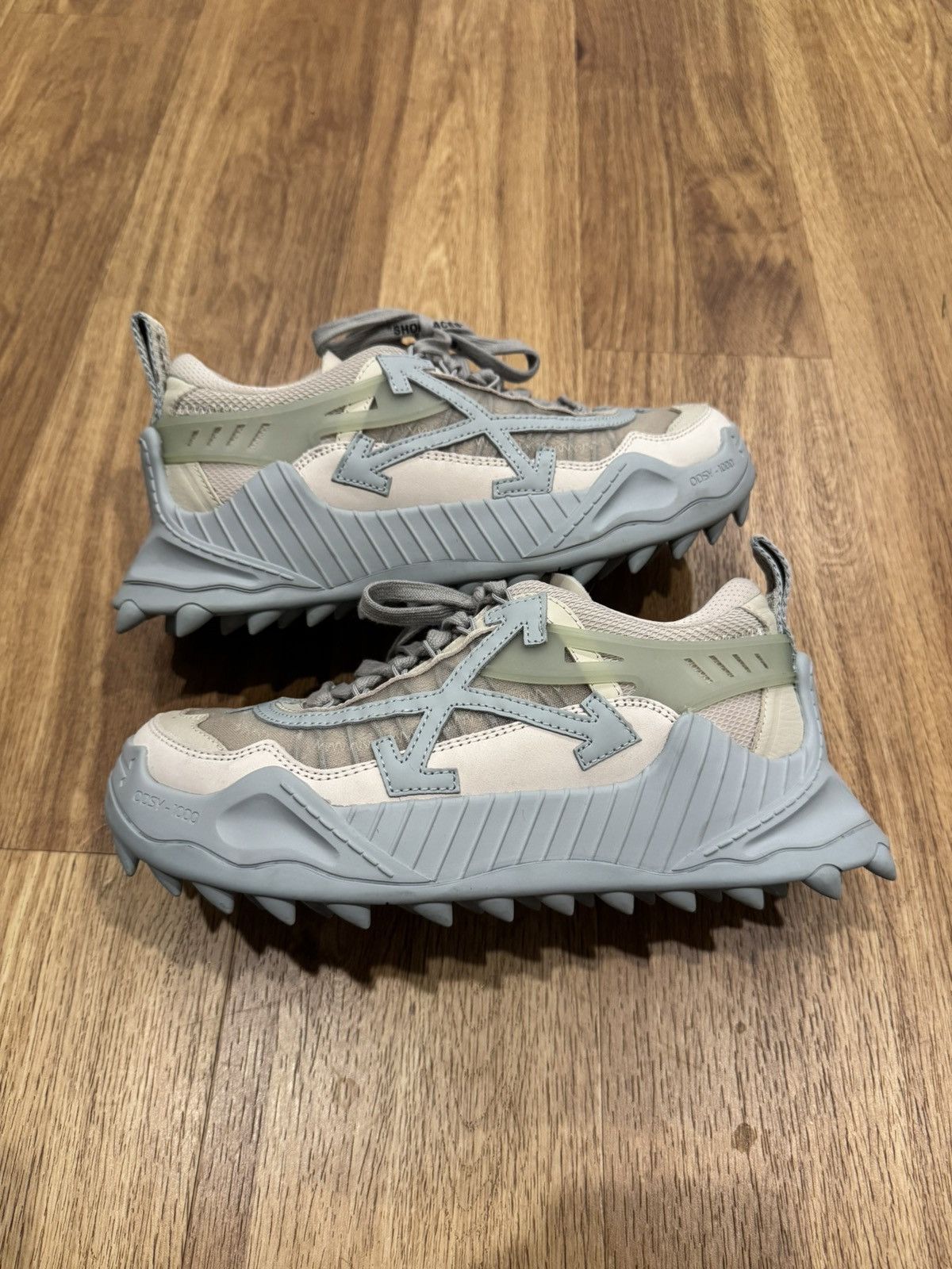 Off-White Off-White Odsy-1000 Beige Grey Size US 9 / IT 39 - 3 Thumbnail
