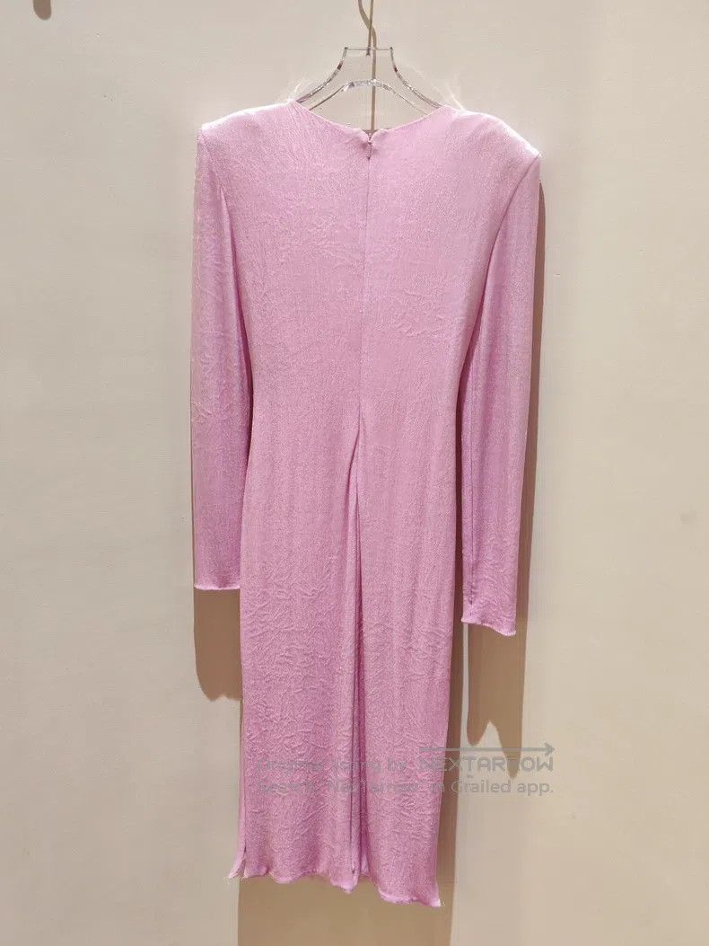 Versace Versace Pleated slim midi dress Size S / US 4 / IT 40 - 3 Thumbnail