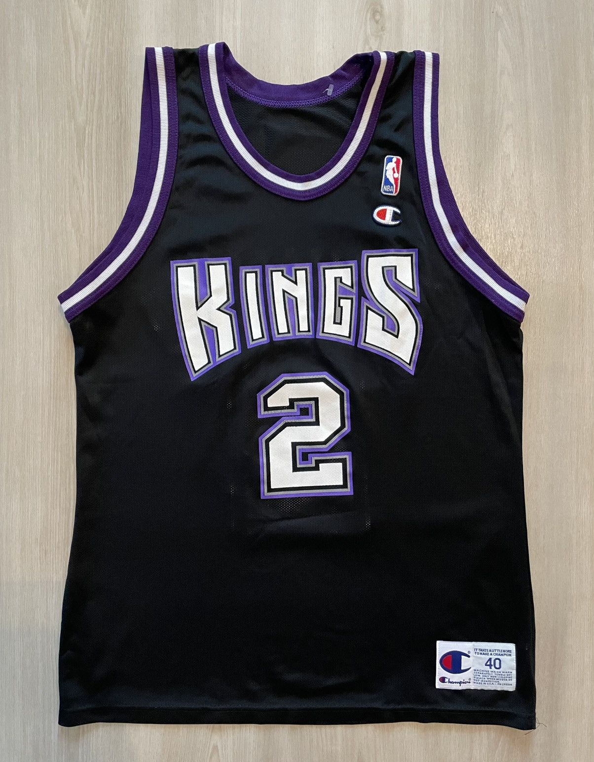 Vintage Mitch Richmond Sacramento Kings Champion Sz 40