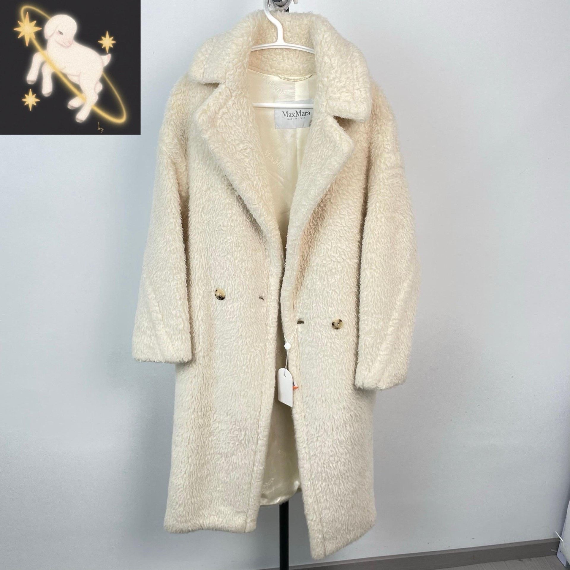 Max Mara Max Mara Long White Coat XS Women Size XS / US 0-2 / IT 36-38 - 1 Thumbnail