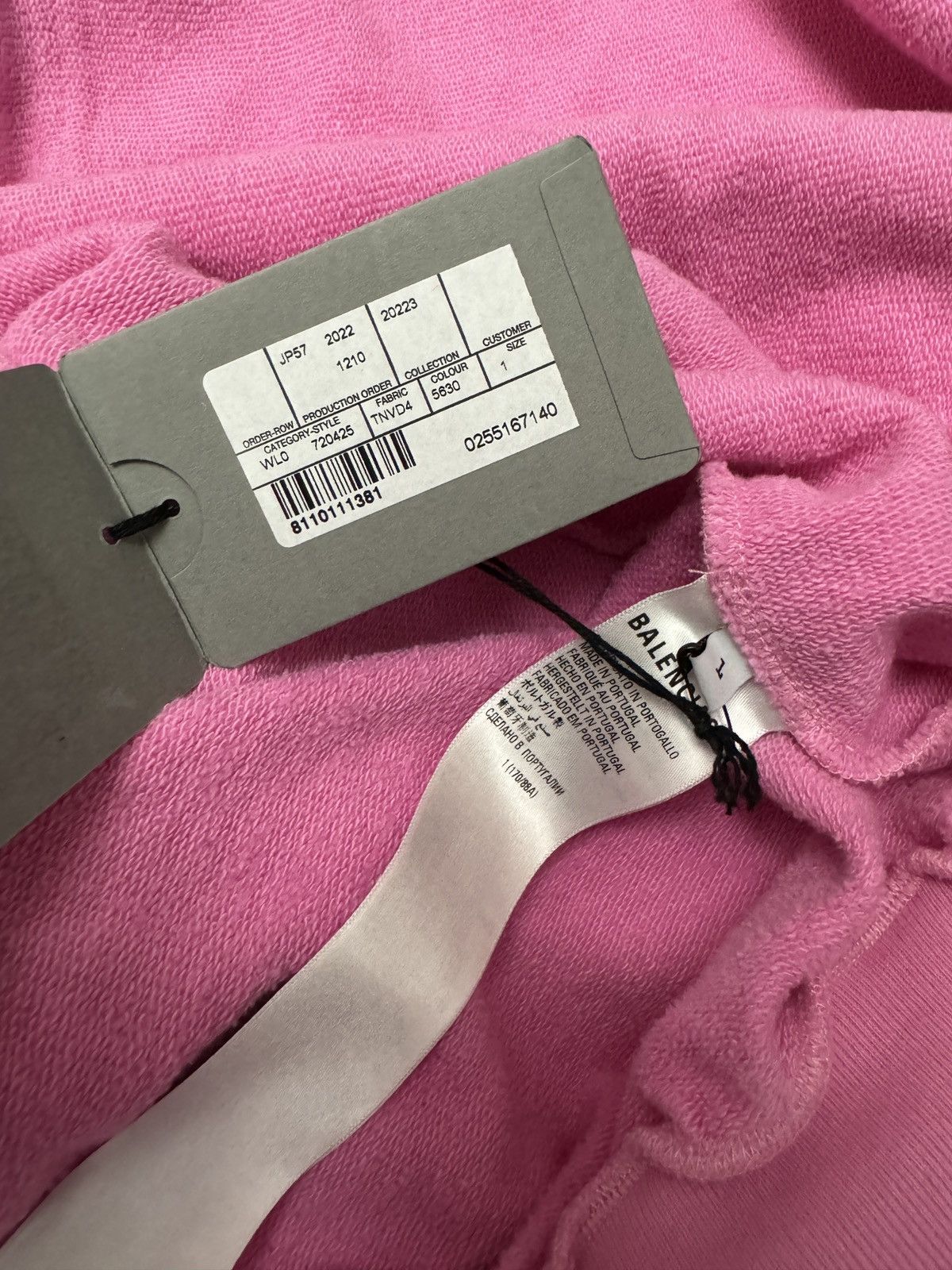 Balenciaga AW22 BALENCIAGA PINK polo hoodie Sz.1 Size US S / EU 44-46 / 1 - 8 Thumbnail