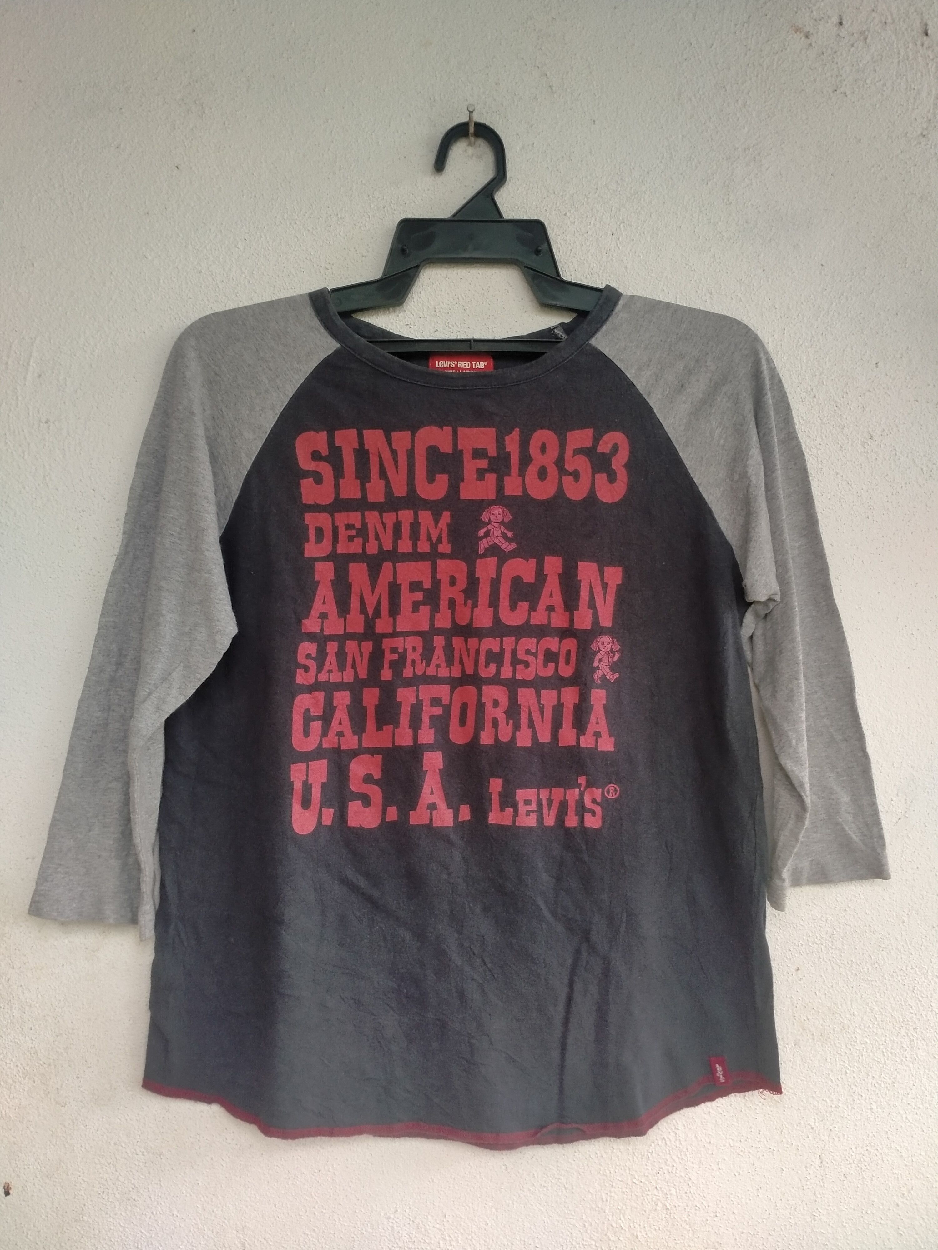 Levi's × Levi's Made & Crafted × Levi's Vintage Clothing Vintage Levi's 3 quarter t-shirt for youth or ladies Size M / US 6-8 / IT 42-44 - 1 Thumbnail