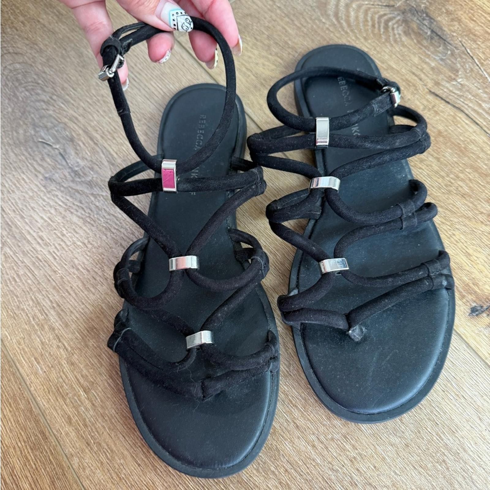 Other Rebecca Minkoff black suede strappy gladiator sandals-size 8 Size US 8 / IT 38 - 6 Thumbnail