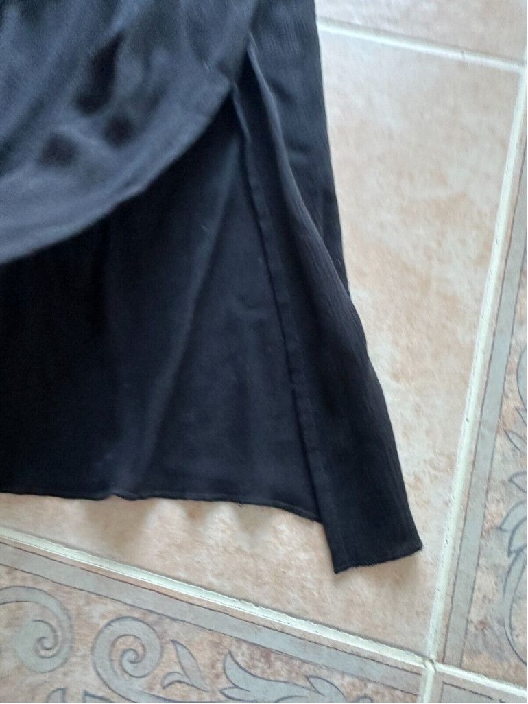 Ralph Lauren Lauren by Ralph Lauren Crinkle Rayon Tunic Black Size M Size M / US 6-8 / IT 42-44 - 10 Thumbnail