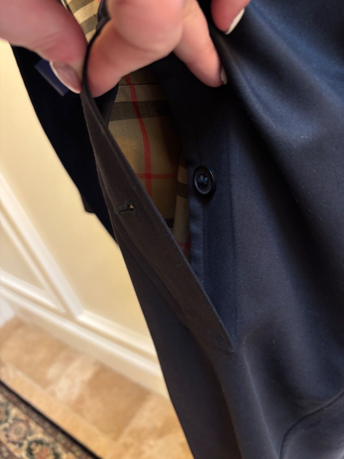 Burberry Burberry London M46 Black Trench Coat Size US L / EU 52-54 / 3 - 9 Thumbnail