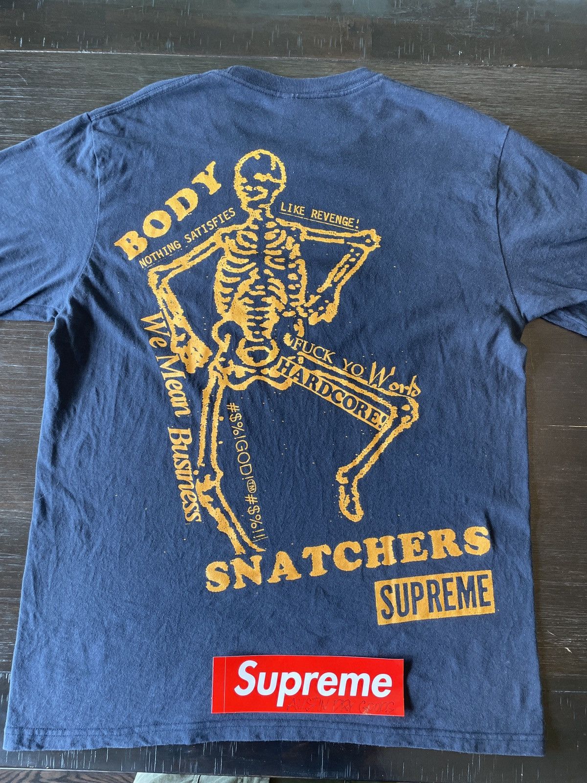 Supreme Supreme Body Snatchers Tee Navy (SS23) Size US M / EU 48-50 / 2 - 1 Thumbnail