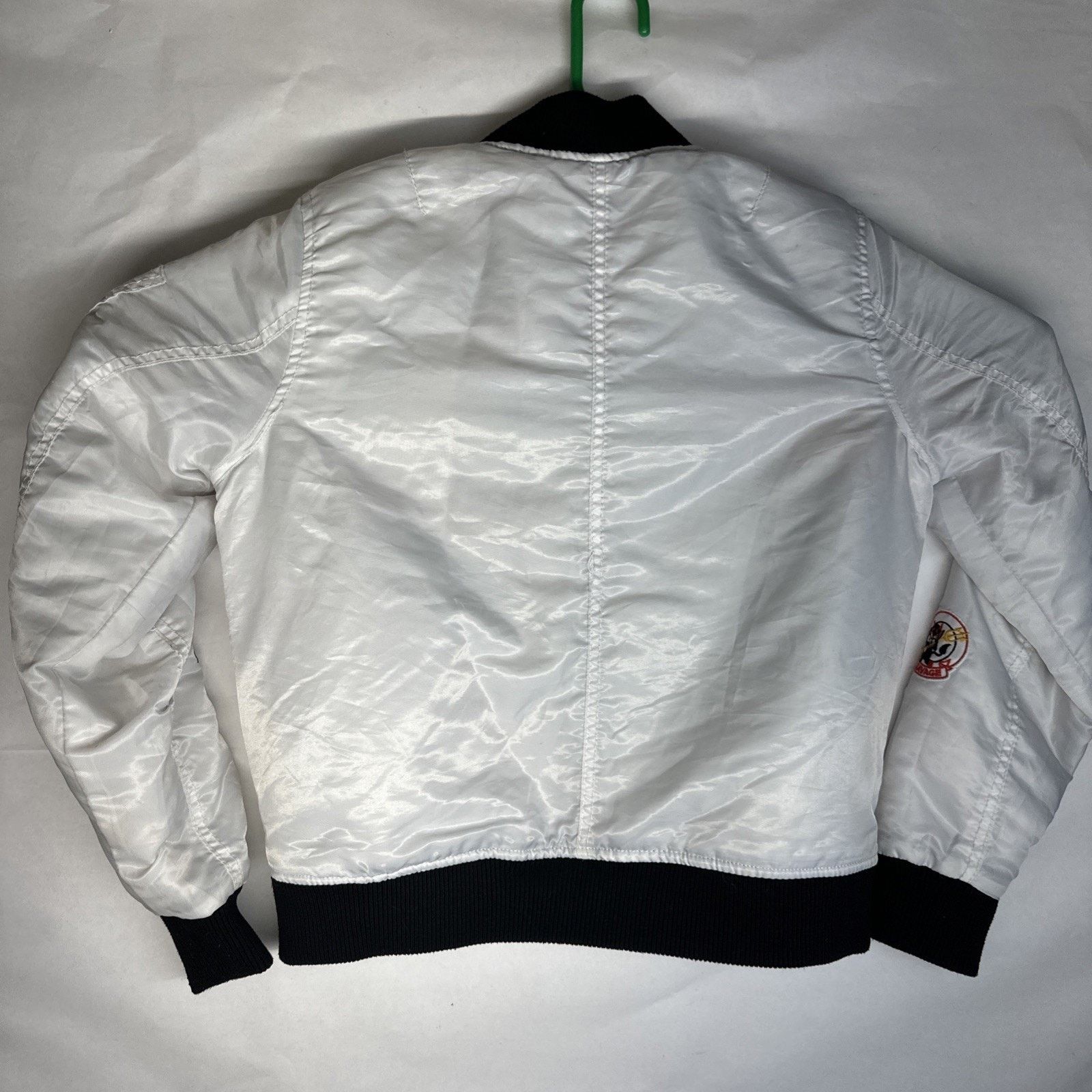 & Other Stories WT02 Flight Pilot Jacket Bomber White Womens Small Size US S / EU 44-46 / 1 - 9 Thumbnail