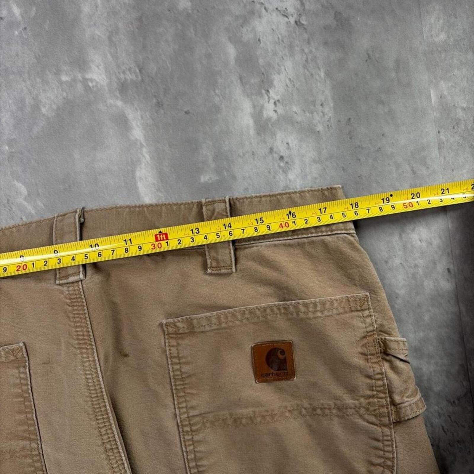 Carhartt Y2K Tan Carhartt Grunge Baggy Carpenter Skater Pants Size US 38 / EU 54 - 6 Thumbnail