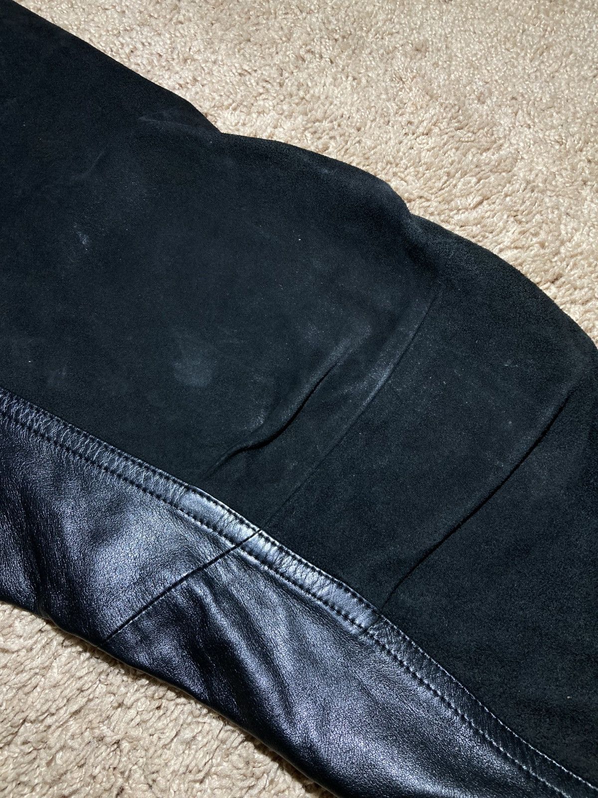 Beauty Beast AW98 Beauty:Beast Suede Leather Rider Pants 1998 90s Cowboy Size US 32 / EU 48 - 6 Thumbnail