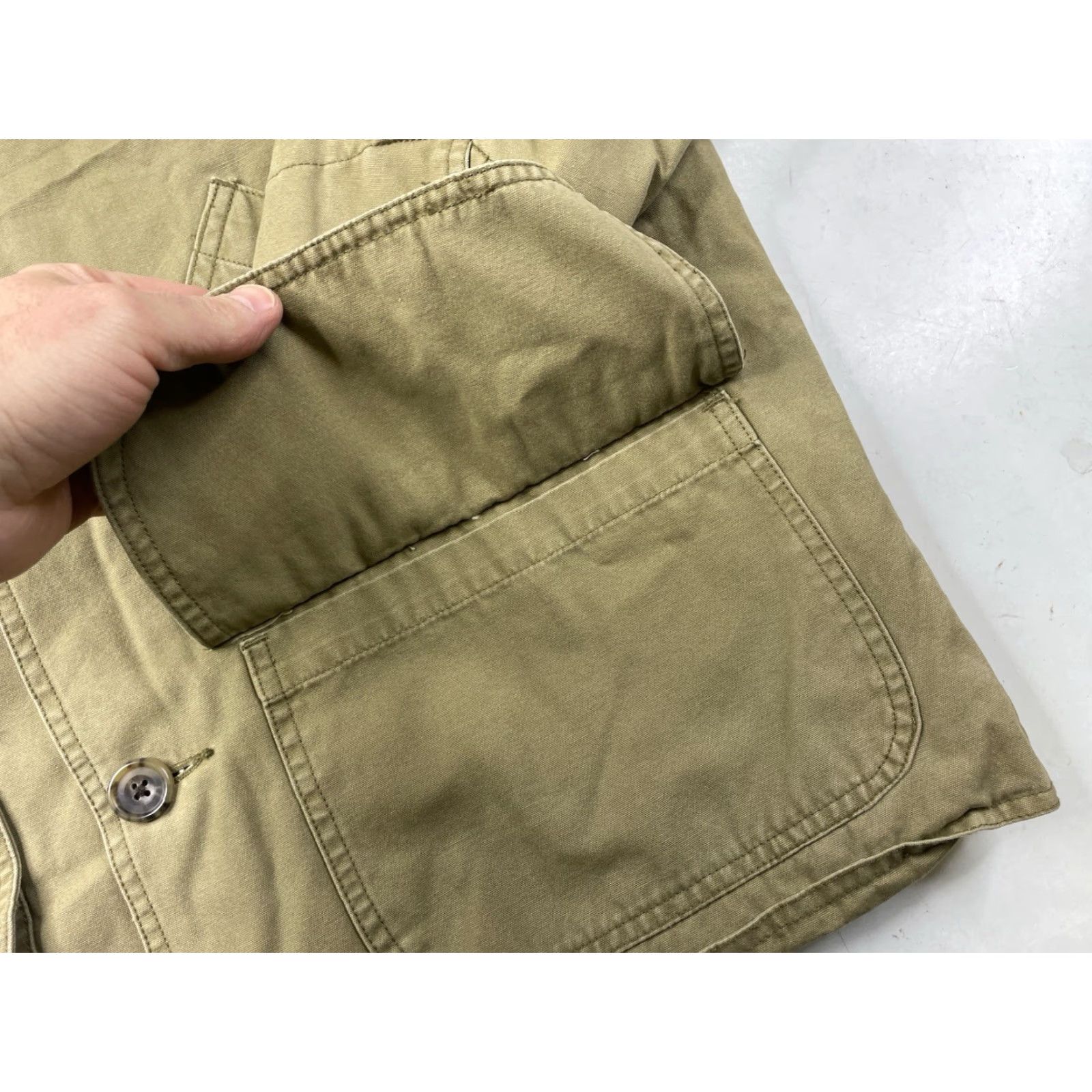 Gap VINTAGE Gap Jacket Mens M Corduroy Quilted Lined Coat Barn Chore Beige Size US M / EU 48-50 / 2 - 5 Thumbnail
