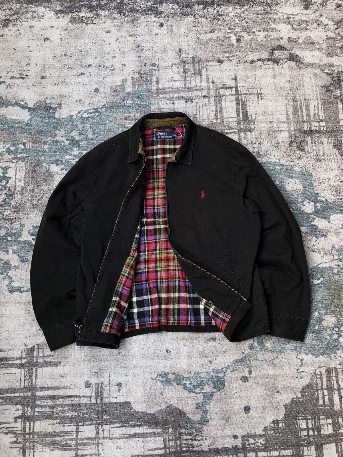 Polo Ralph Lauren Workjacket 90s Polo raplh lauren black Size US XL / EU 56 / 4 - 1 Thumbnail