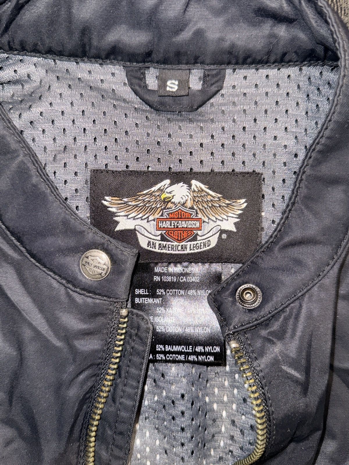 Harley Davidson Harley-Davidson Women Moto Nylon Embroidered Flames Jacket S Size S / US 4 / IT 40 - 4 Thumbnail