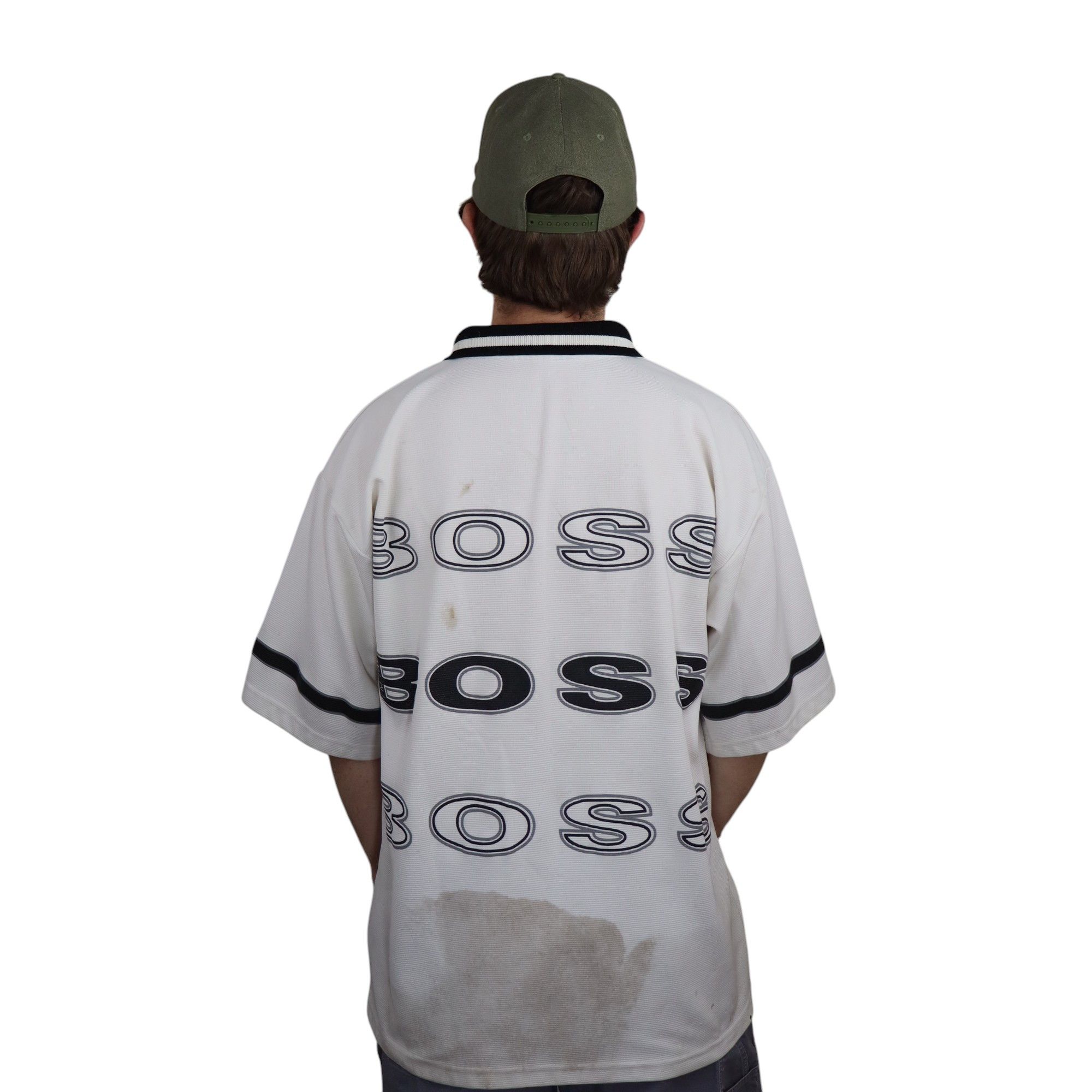 JNCO × Southpole × Vintage Crazy Vintage Y2K Boss Jeans Jersey JNCO Southpole Hip Hop Size US XL / EU 56 / 4 - 2 Thumbnail
