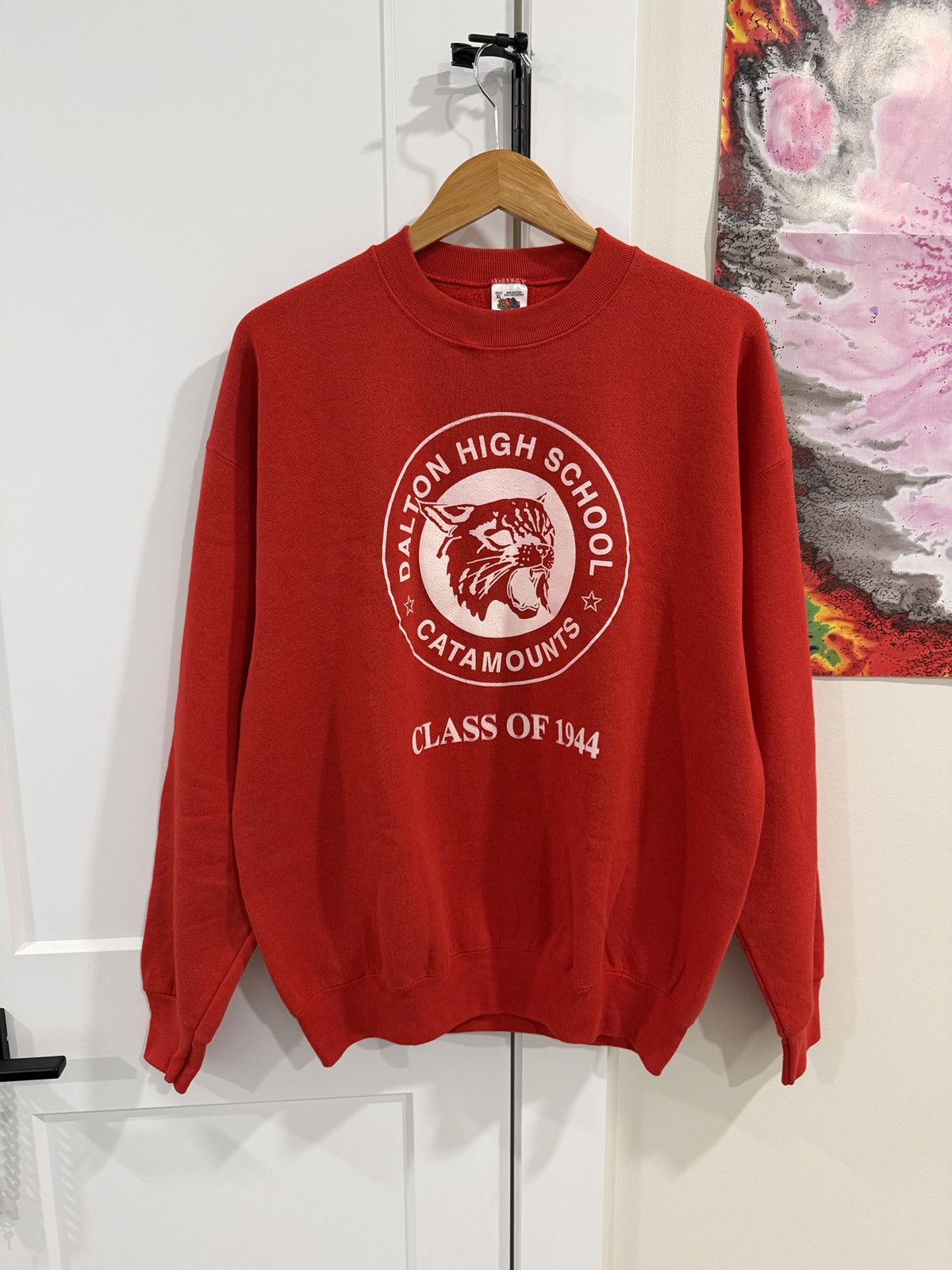 Fruit Of The Loom Vintage 90s Dalton High School Catamounts Class Of 1944 USA Size US XL / EU 56 / 4 - 1 Thumbnail