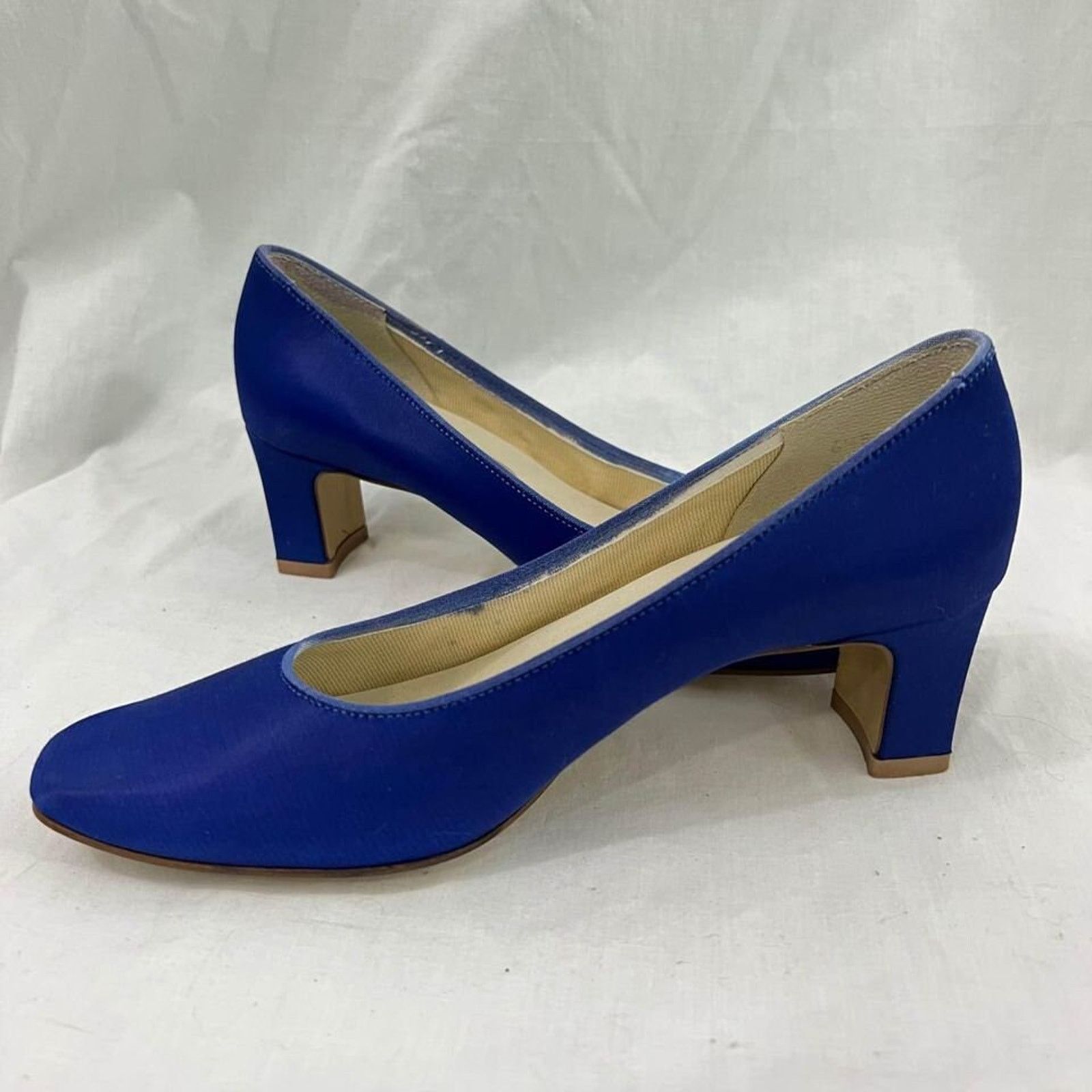 Vintage Vintage 80s Dyeables Satin Heels Pumps Size 6.5 Retro Shoes Size US 6.5 / IT 36.5 - 7 Thumbnail