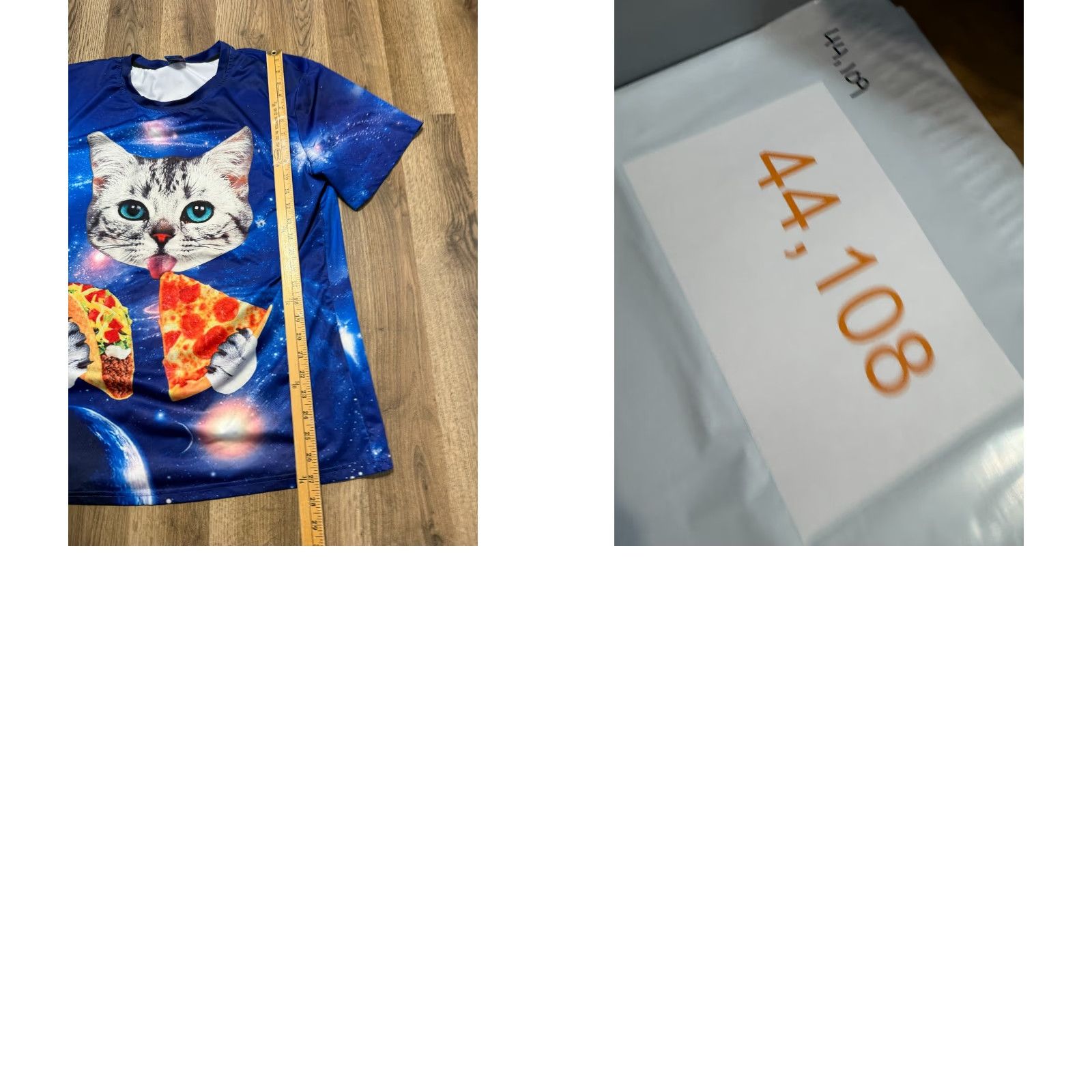 Vintage Ladipas Shirt Mens XL Blue Galaxy Cat and Pizza Print Crewneck Short Sleeve Shirt Mens XL Blue Galaxy Cat and Pizza Print Crewneck Short Sleeve Size US XL / EU 56 / 4 - 8 Thumbnail