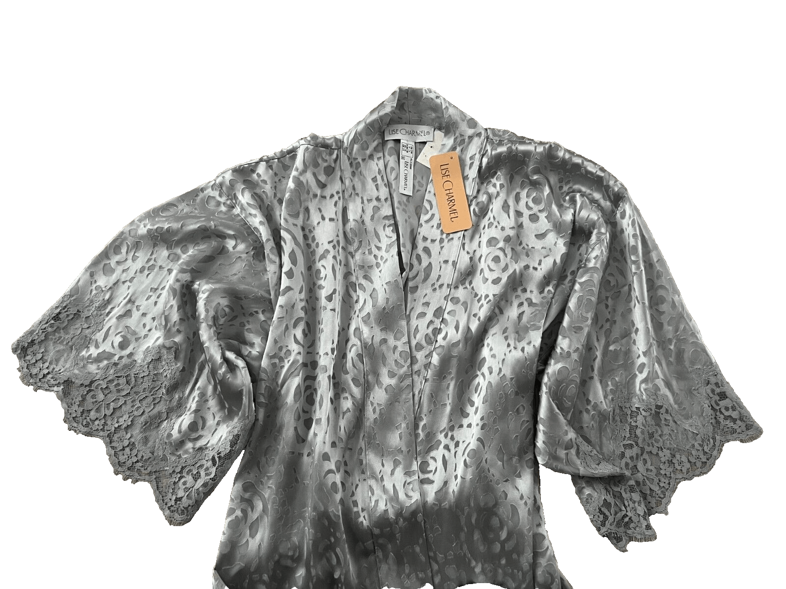 Other Lise Charmel Dressing Floral Robe Silver Grey ( S ) Size S / US 4 / IT 40 - 4 Thumbnail