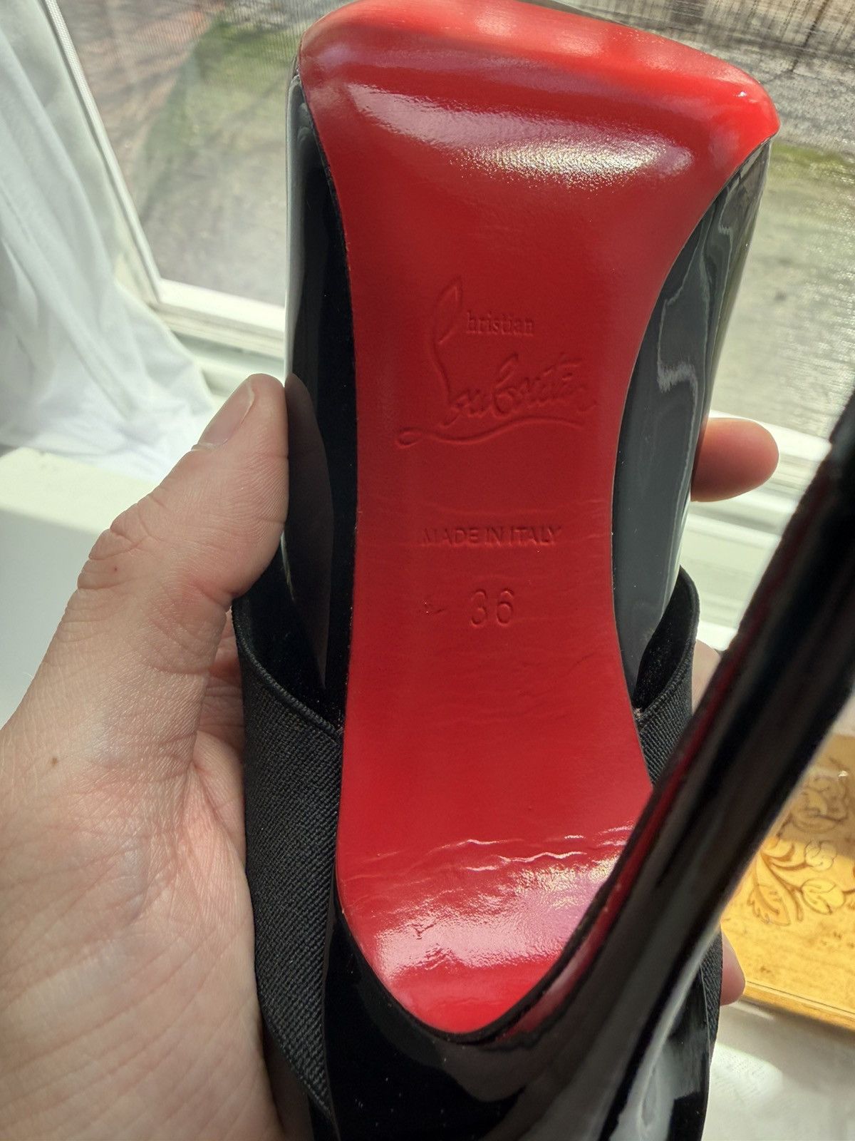 Christian Louboutin Christian Louboutin Sharpstagram Cross-Strap Black Size US 6 / IT 36 - 9 Thumbnail