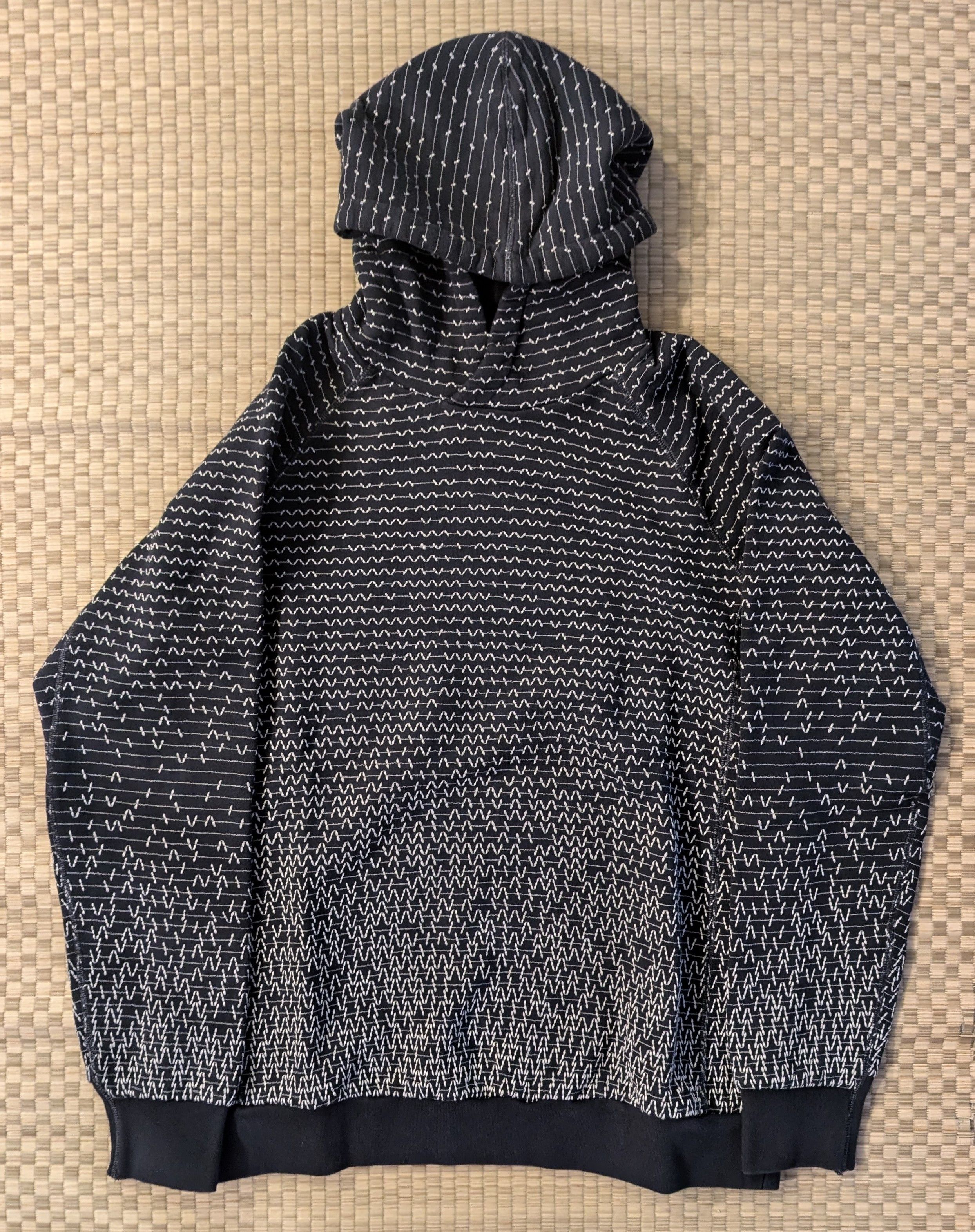 NWOT Vollebak Sashiko Hoodie Navy Blue