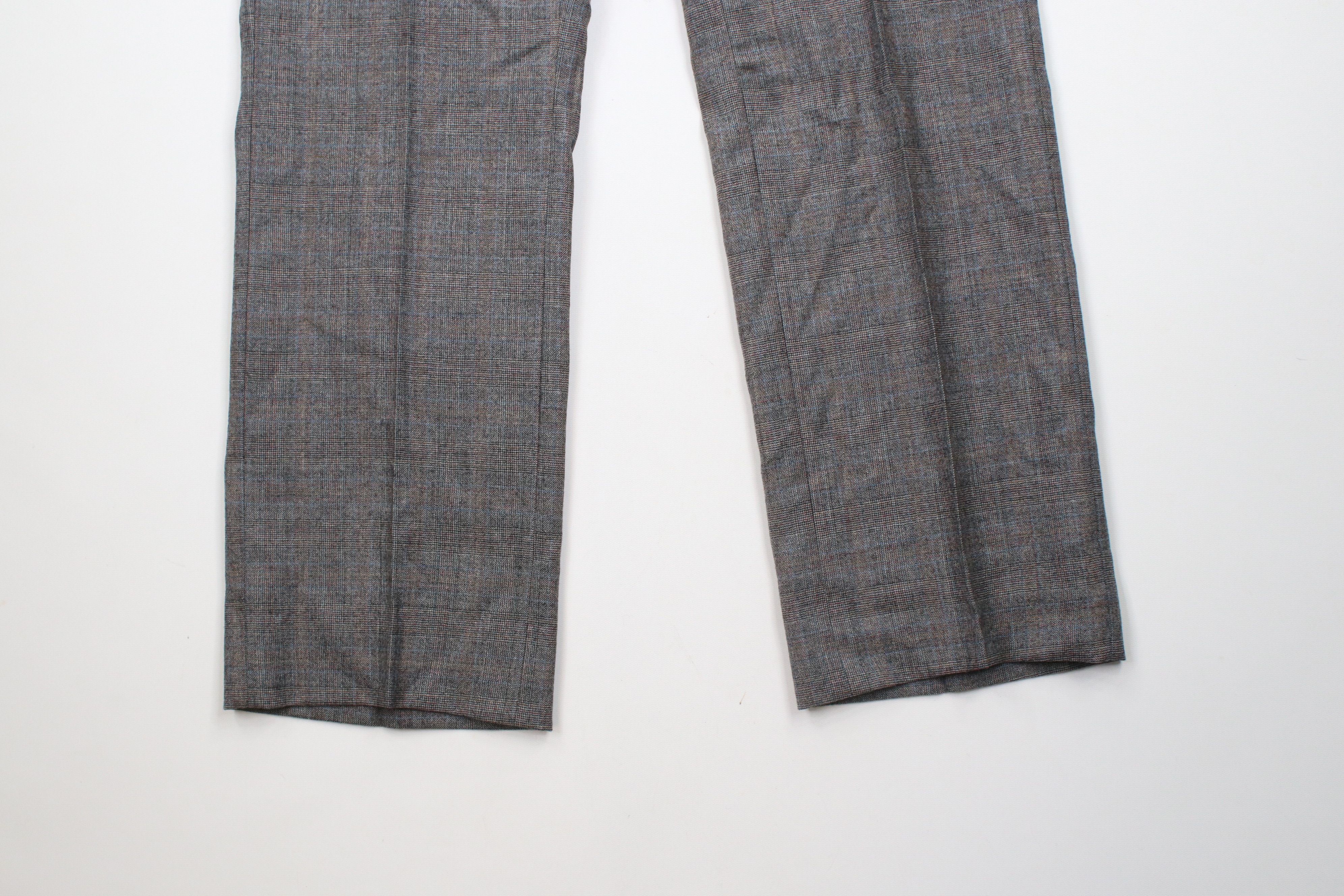 Vintage Vintage 70s Streetwear Flared Wide Leg Chino Pants Plaid USA Size US 34 / EU 50 - 4 Thumbnail
