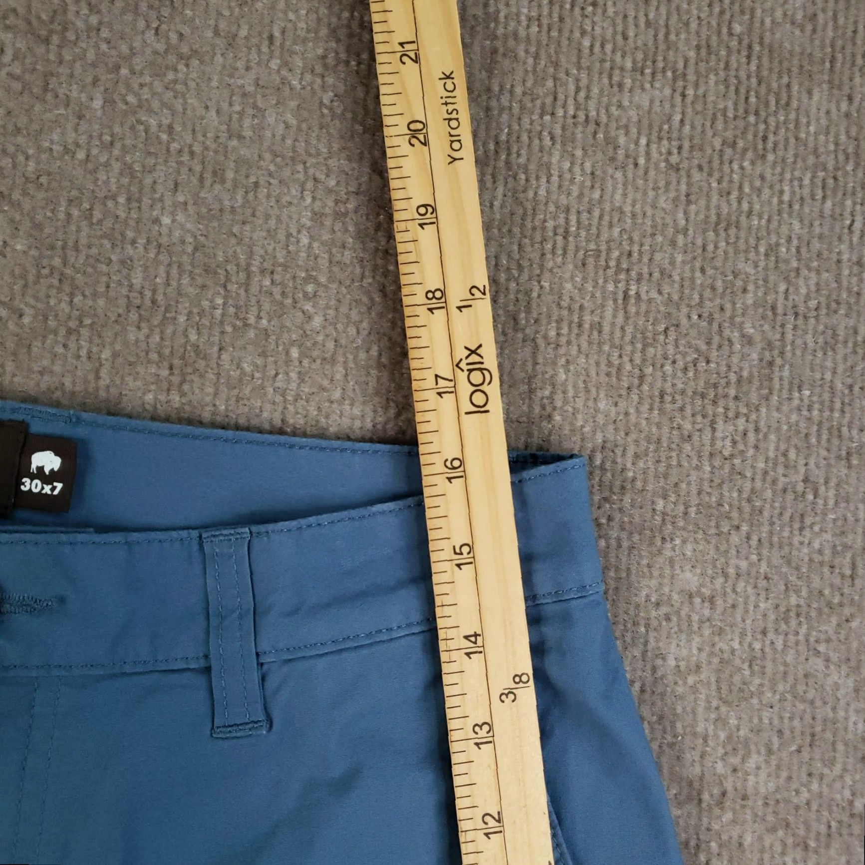 Mountain Khakis Mountain Khakis Shorts Mens Blue 7" Inseam Flat Front Stretch Poplin Classic Fit 30 Casual Chino 30 Mens Size US 30 / EU 46 - 5 Thumbnail