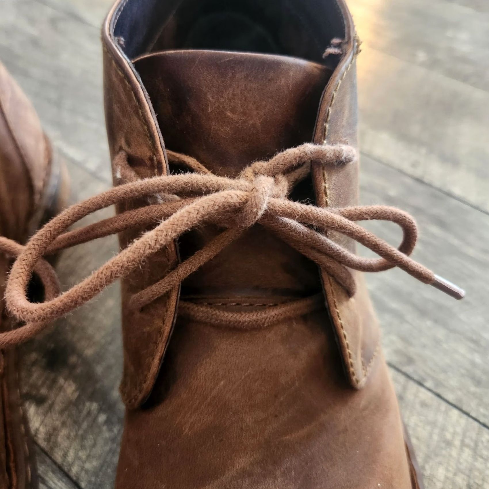 Born Børn Born H57206 Chukka Boot Mens 11.5 M Brown Leather Lace Up Ankle Distressed Casual Shoes Size US 12 / EU 45 - 6 Thumbnail