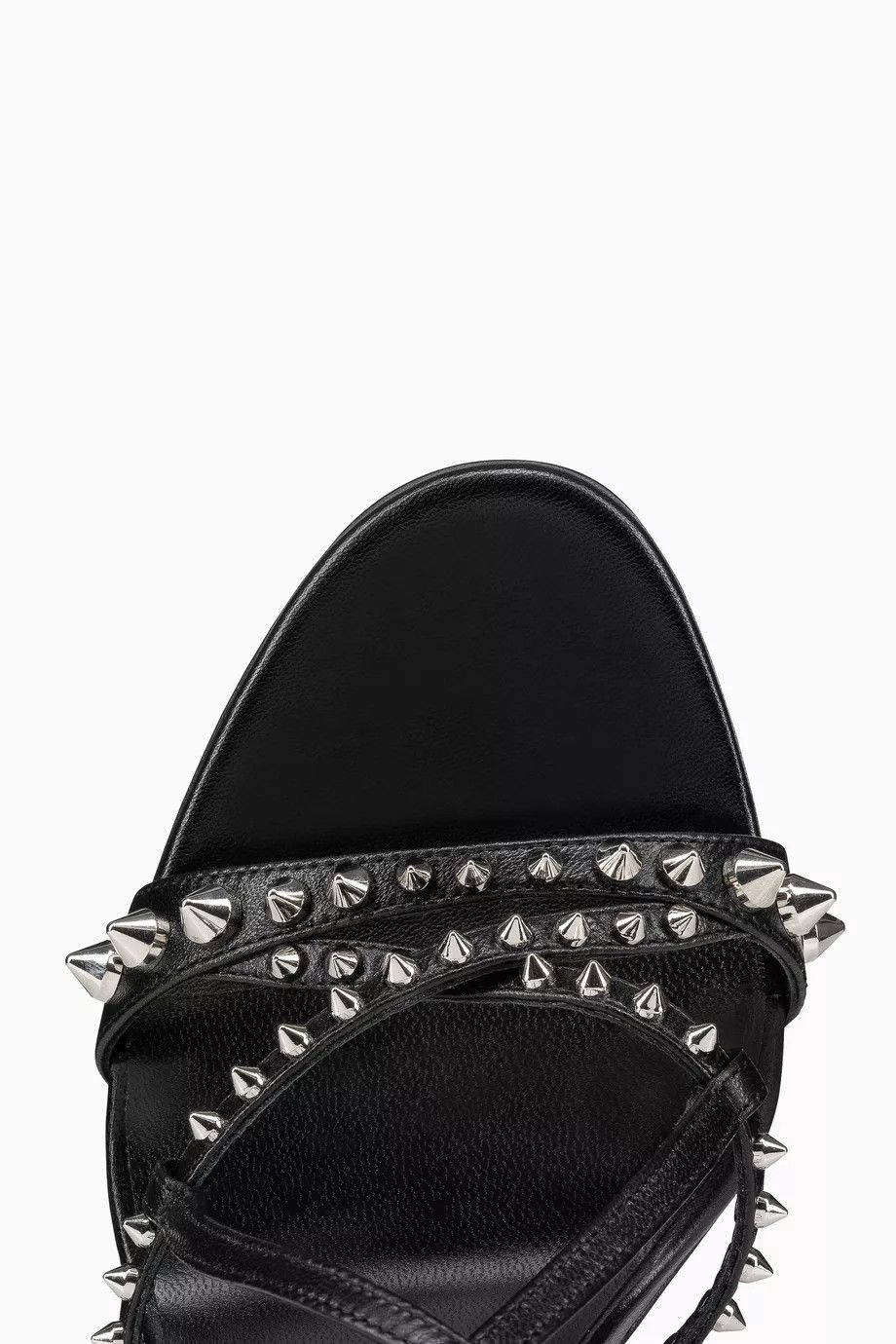 Christian Louboutin o1bcso1str0825 Tatooshka Spikes 100 Sandals Leather in Black Size US 10 / IT 40 - 3 Thumbnail