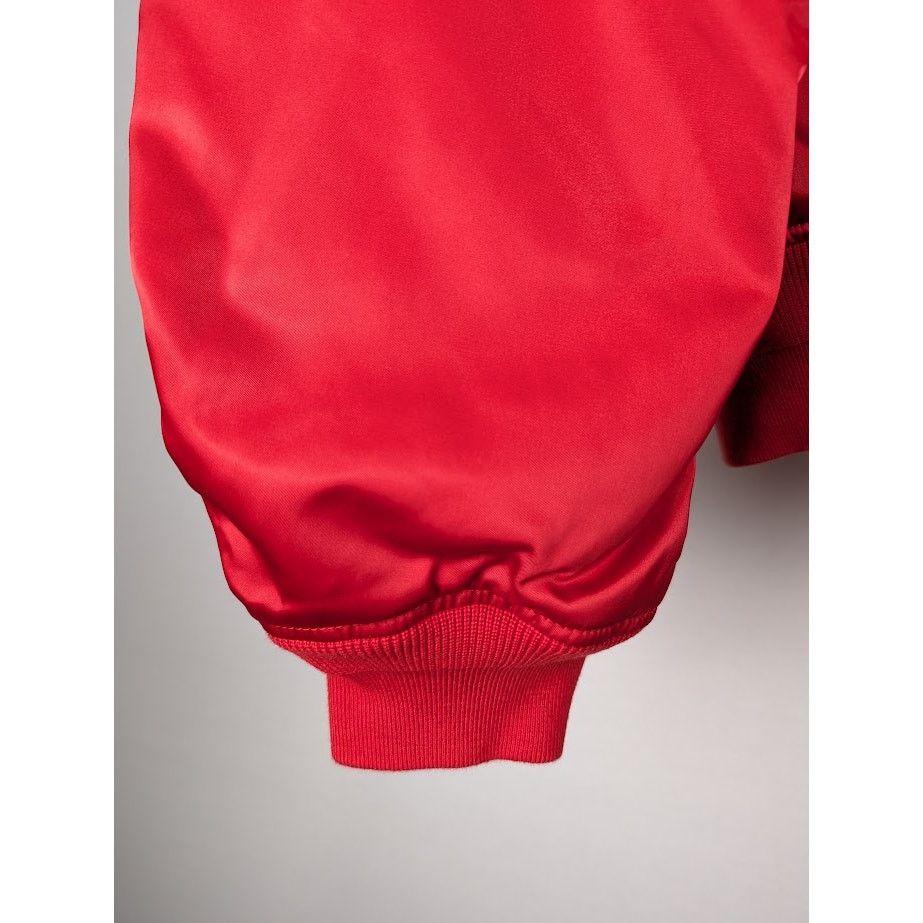 Balenciaga o1rshd1 Oversize Bomber Jacket in Red Size US S / EU 44-46 / 1 - 6 Thumbnail
