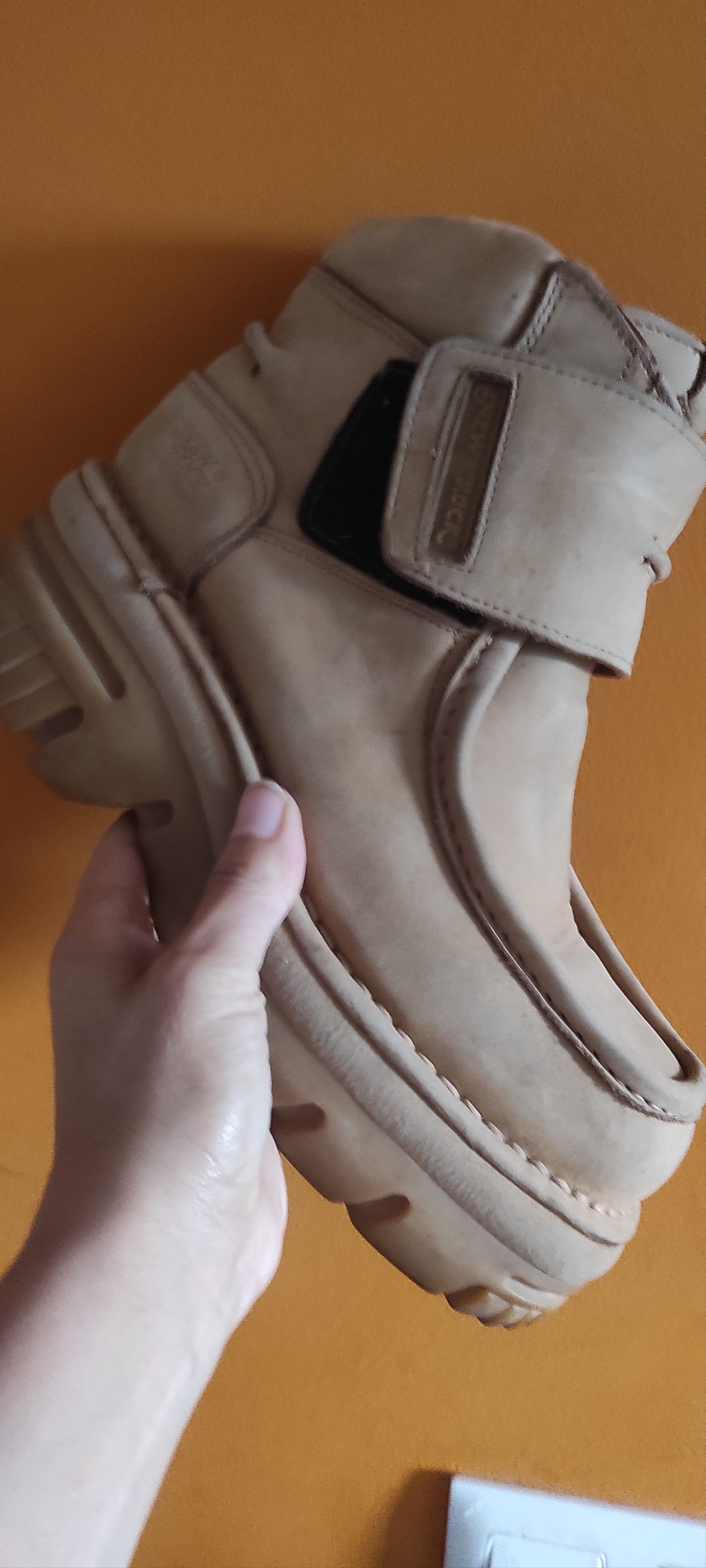 Genuine Leather × New Rock × Vintage VTG New Rock Ankle Stapped Boots Metallic Leather Made Spain Size US 7.5 / EU 40-41 - 13 Thumbnail