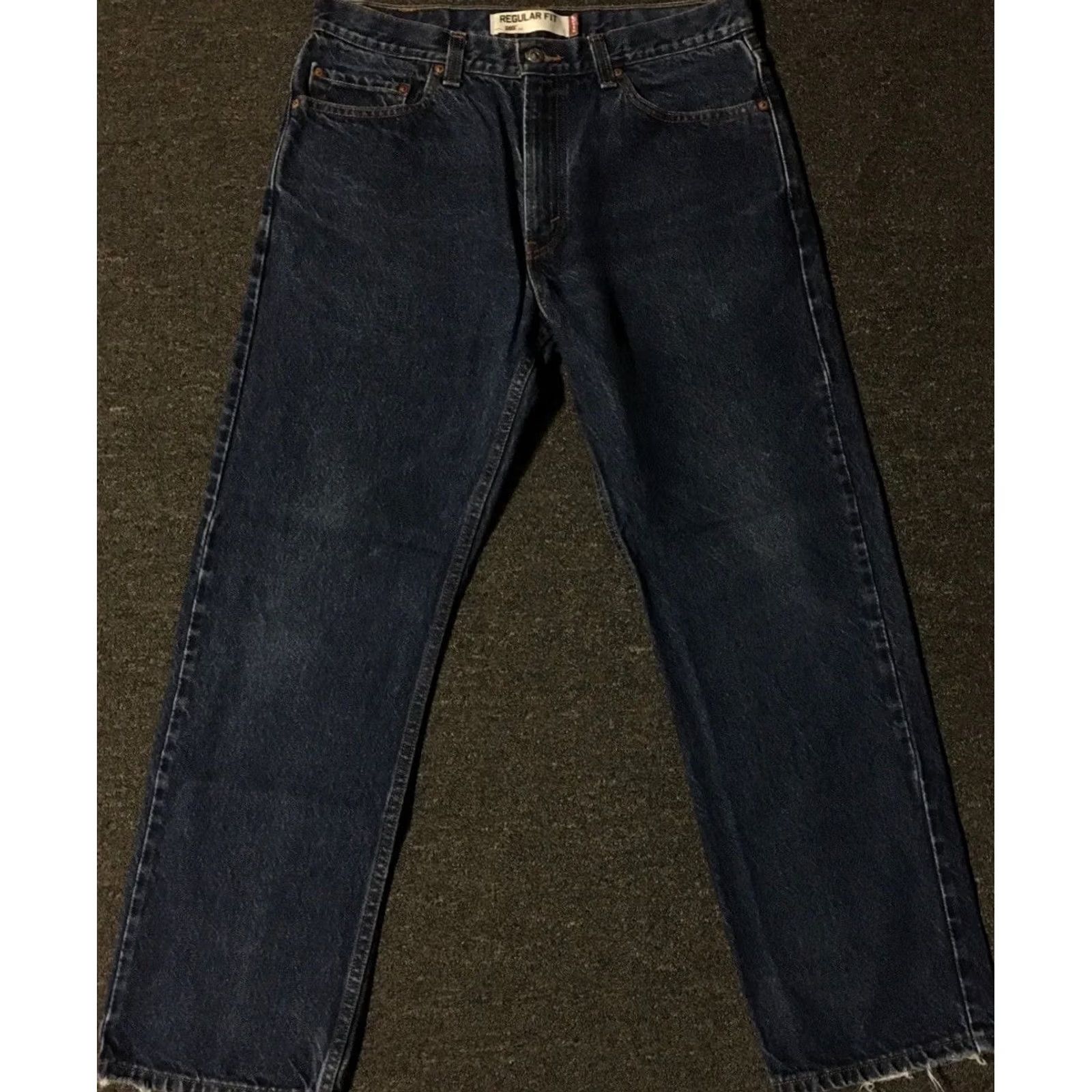Levi's VINTAGE Levi's 505 Jeans Mens 34 Blue Denim Straight 80s 90s Grunge Punk Western Cowboy Band Rockwear 90s Distressed Size US 34 / EU 50 - 2 Thumbnail
