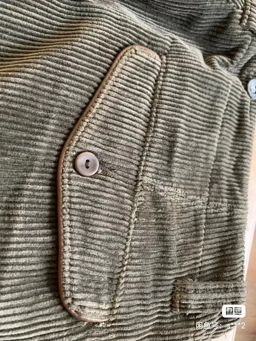 RRL Ralph Lauren corduroy straight leg pants in deep green. Size US 36 / EU 52 - 3 Thumbnail
