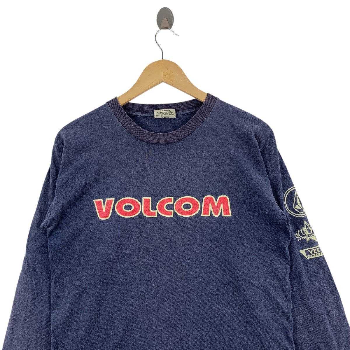 Volcom Vintage 90s VOLCOM SURF USA Stone Veeco Production Tshirt Size US M / EU 48-50 / 2 - 2 Thumbnail