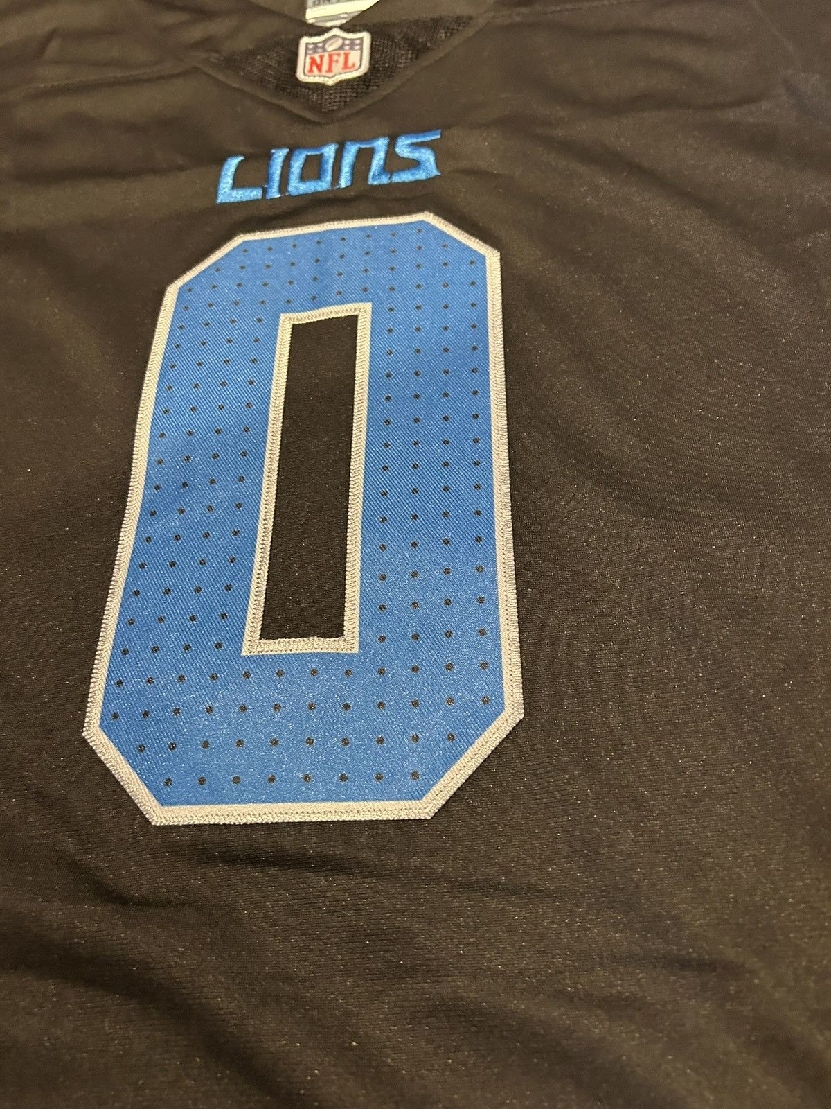 Nike New Large Black Detroit Lions Jahmyr Gibbs jersey Size US L / EU 52-54 / 3 - 3 Thumbnail