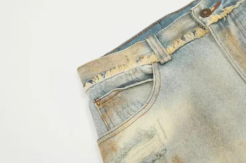 Japanese Brand Streetwear Washed Hole Ripped Y2k Jeans Size US 34 / EU 50 - 5 Thumbnail