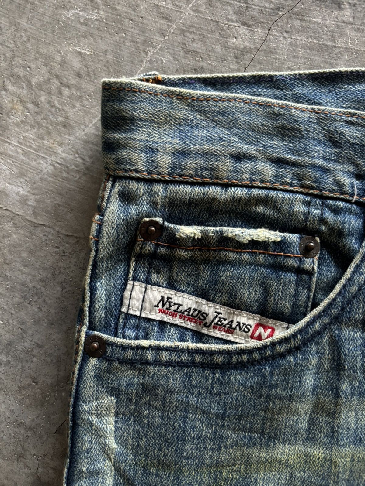 If Six Was Nine NYLAUS flare distressed rusty wash punk grunge japanese Size US 32 / EU 48 - 9 Thumbnail