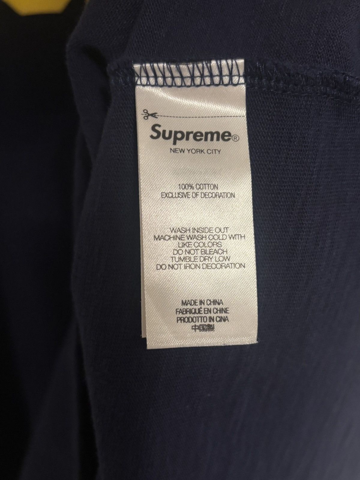 Supreme SUPREME COLLEGIATE TOP XL NAVY Size US XL / EU 56 / 4 - 4 Thumbnail