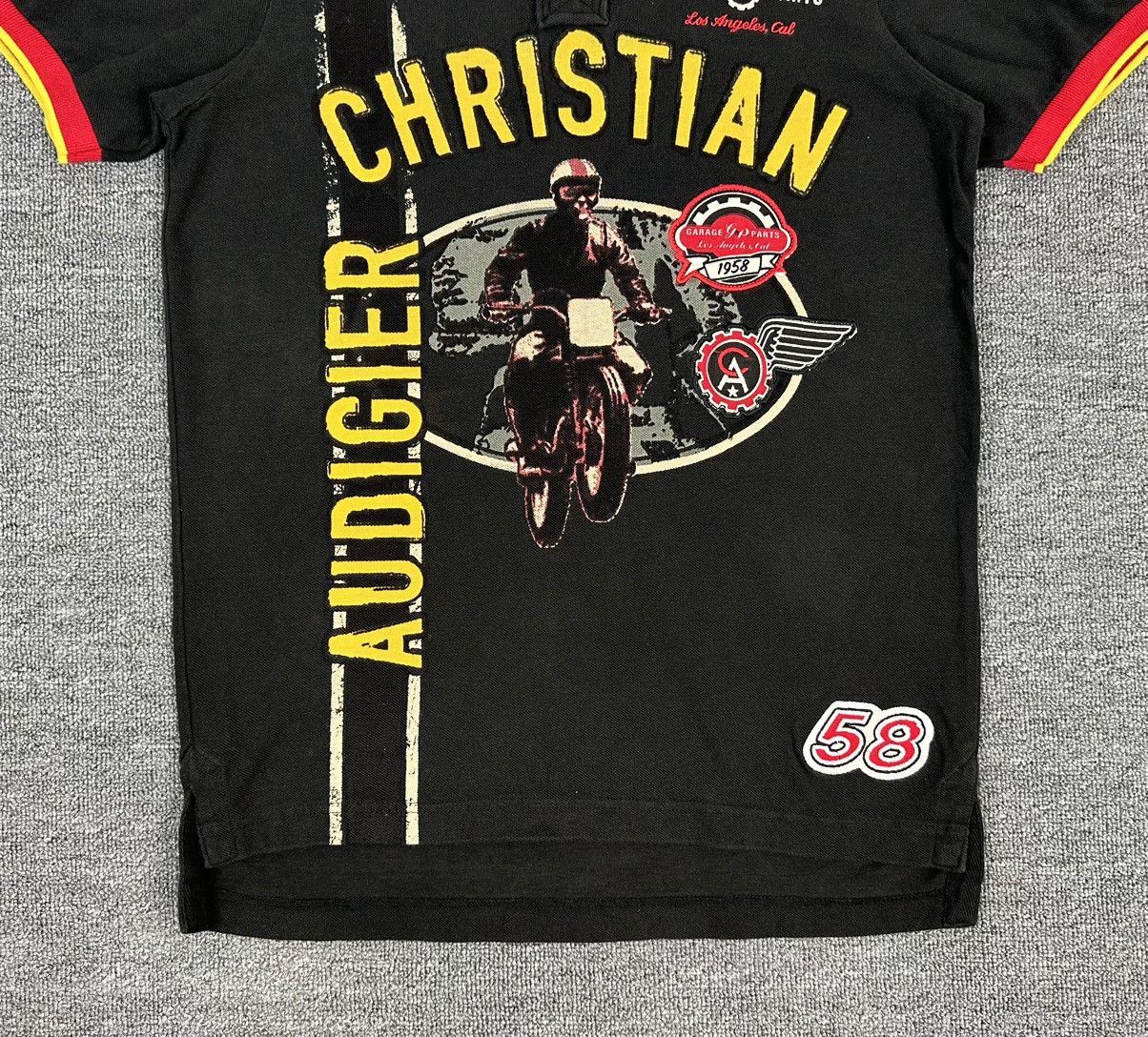 Christian Audigier Rare🔥Christian Audigier Collar Shirt Big Logo Spell Out Size US M / EU 48-50 / 2 - 4 Thumbnail